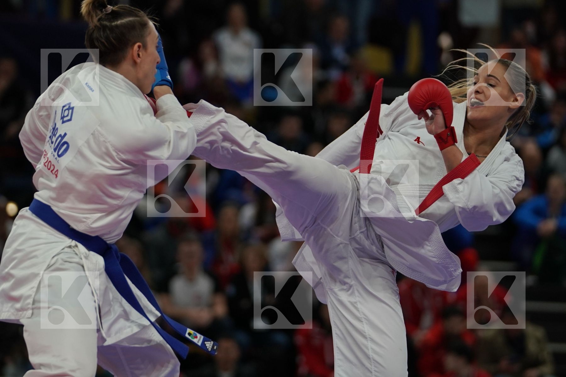 BUCHINGER ALISA (AUSTRIA) vs SEMERARO SILVIA (ITALY) in Senior Kumite -68 Kg - Bronze bout