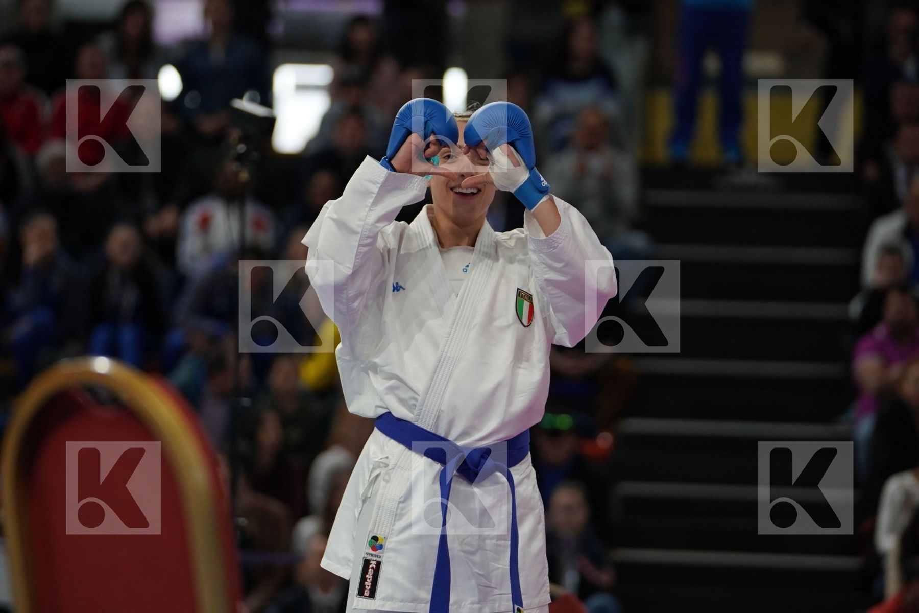 BUCHINGER ALISA (AUSTRIA) vs SEMERARO SILVIA (ITALY) in Senior Kumite -68 Kg - Bronze bout