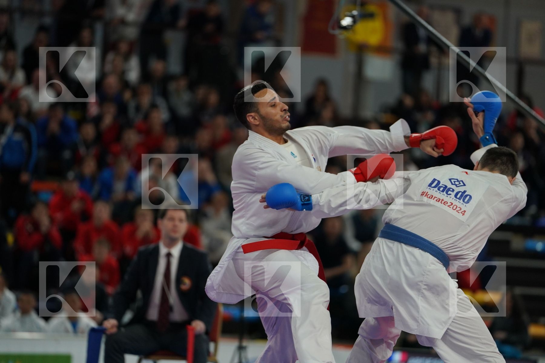 ABDESSELEM FAROUK (FRANCE) vs KVESIC IVAN (CROATIA) in Senior Kumite -84 Kg - Bronze bout