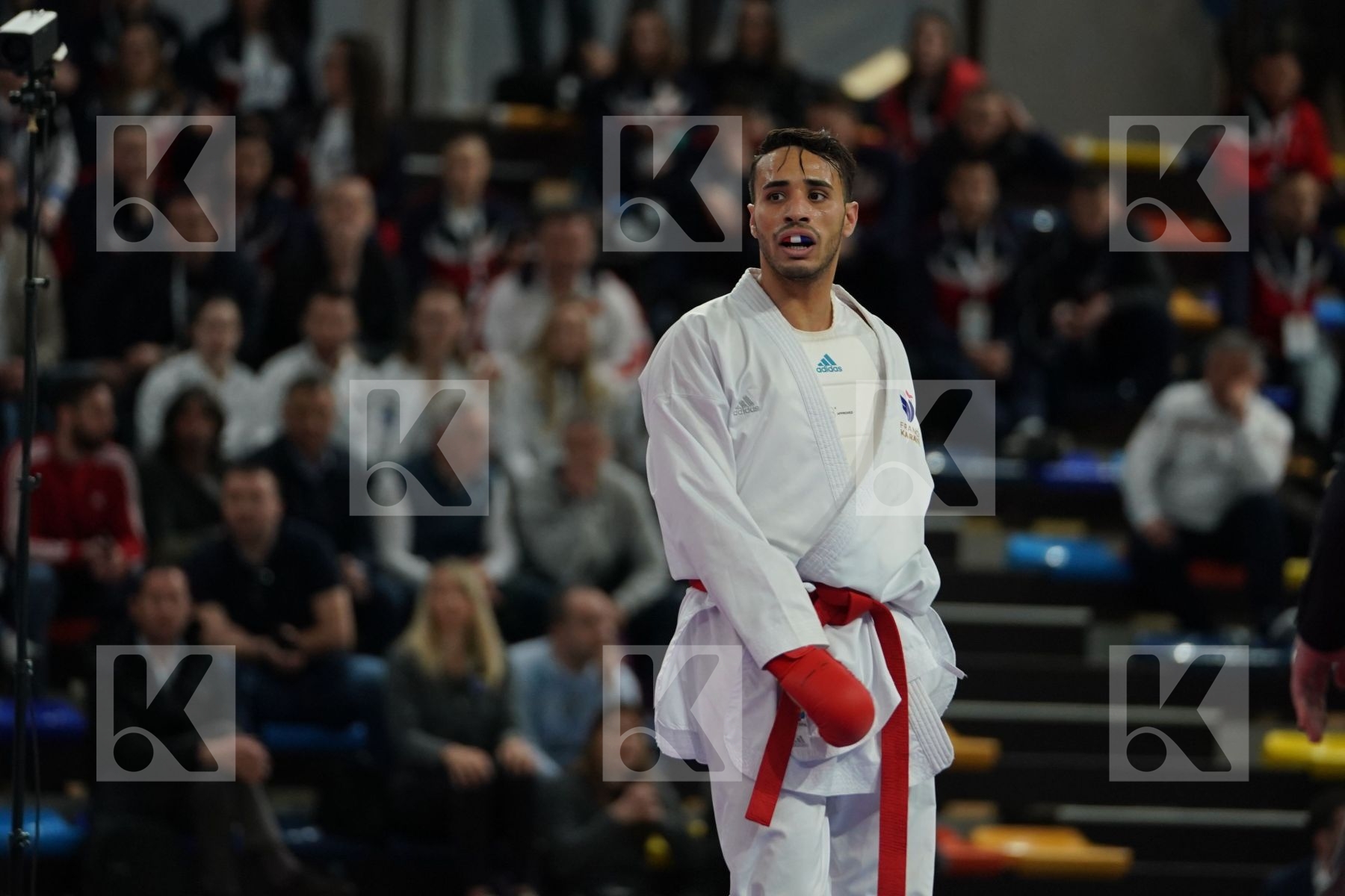 ABDESSELEM FAROUK (FRANCE) vs KVESIC IVAN (CROATIA) in Senior Kumite -84 Kg - Bronze bout