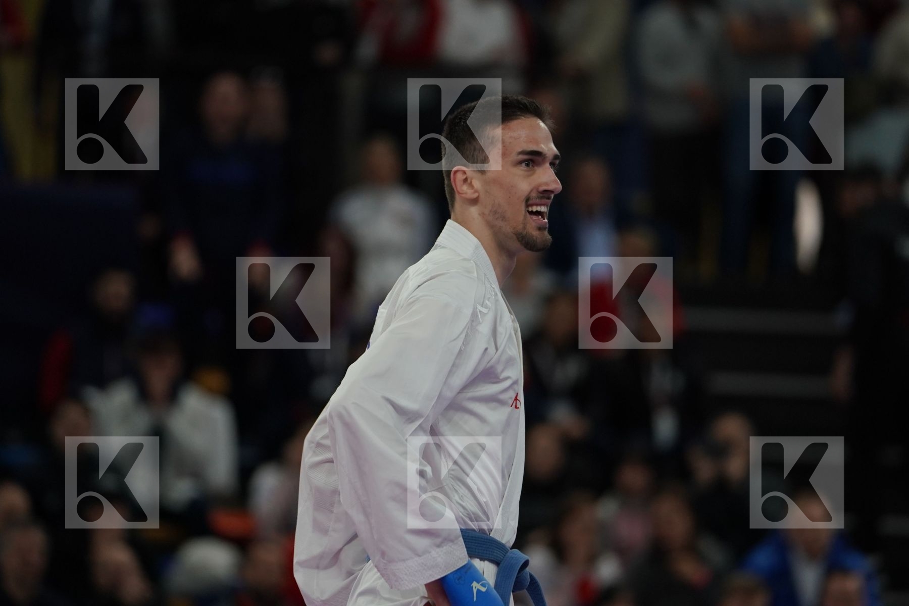 ABDESSELEM FAROUK (FRANCE) vs KVESIC IVAN (CROATIA) in Senior Kumite -84 Kg - Bronze bout