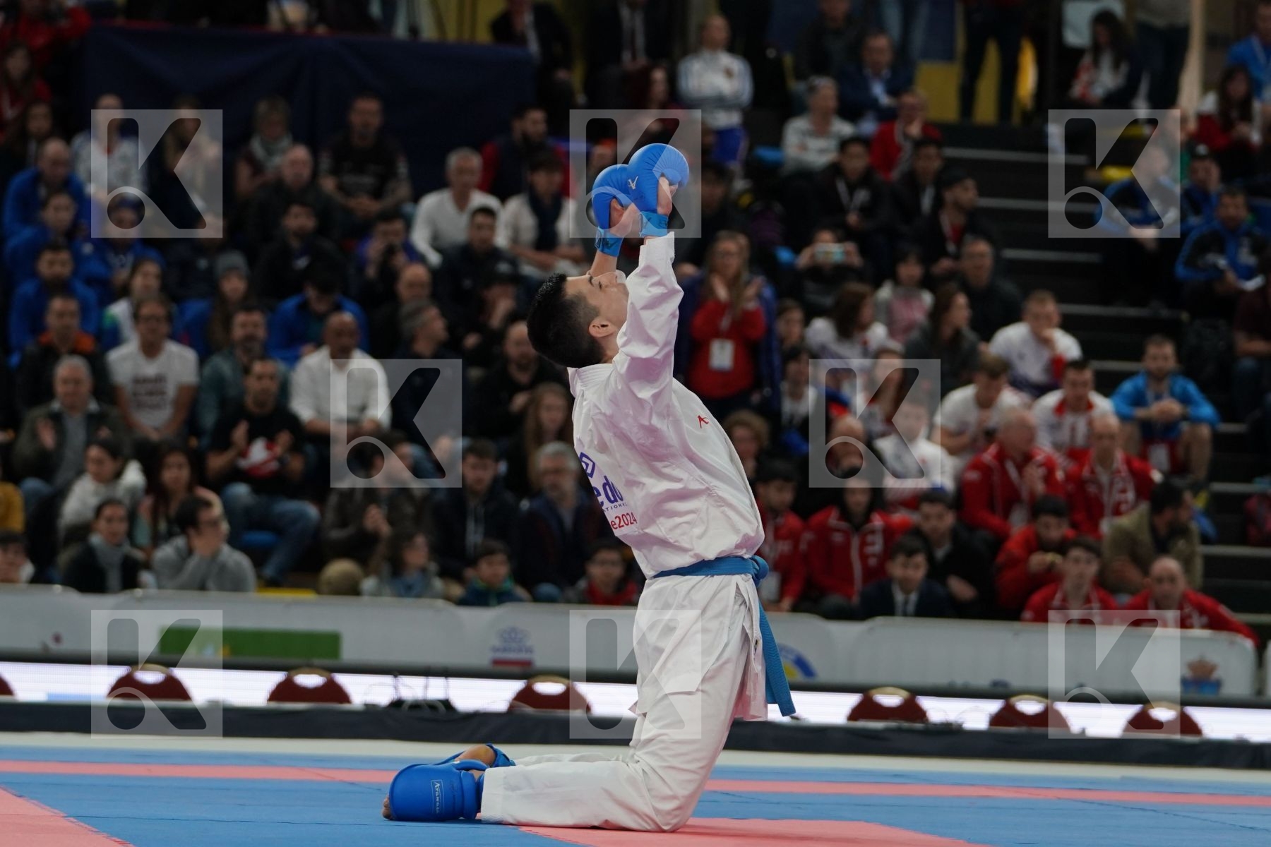 LOPEZ SALAS ADRIAN FEDERICO (NORWAY) vs MALOVIC NIKOLA (MONTENEGRO) in Senior Kumite -84 Kg - Bronze bout