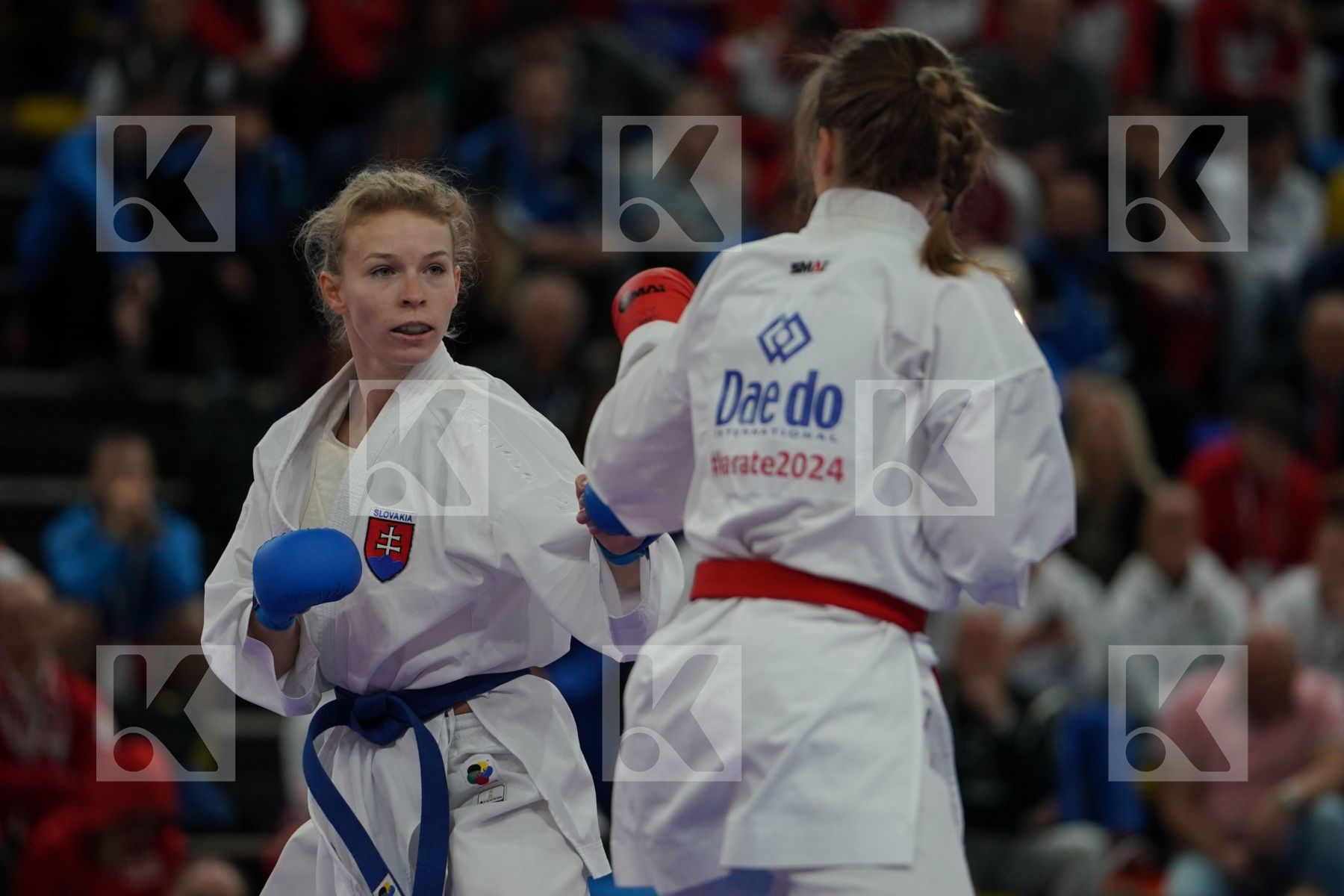 ALSTADSAETHER BETTINA (NORWAY) vs SUCHANKOVA INGRIDA (SLOVAKIA) in Junior Kumite Male -61 Kg - Bronze bout