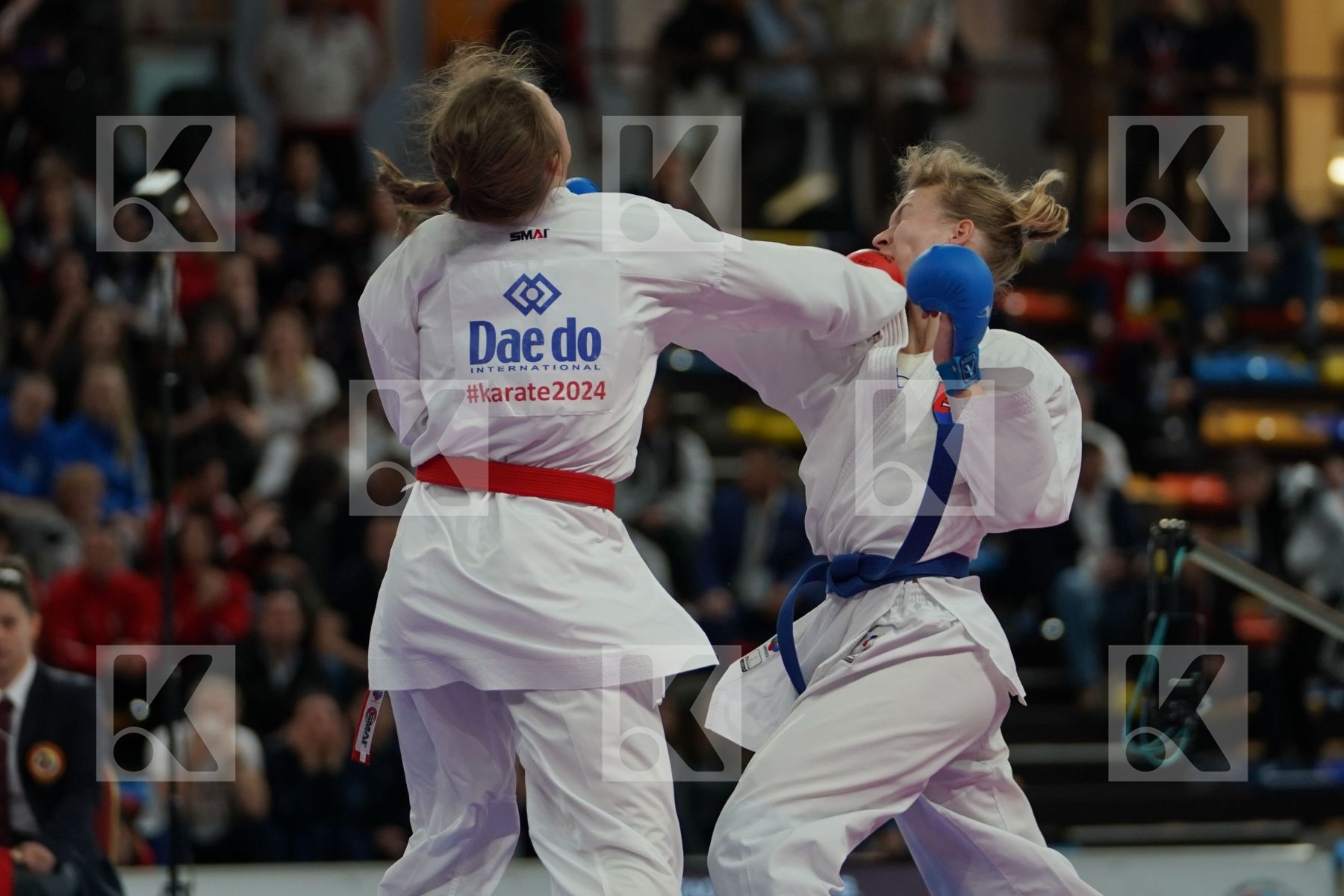 ALSTADSAETHER BETTINA (NORWAY) vs SUCHANKOVA INGRIDA (SLOVAKIA) in Junior Kumite Male -61 Kg - Bronze bout