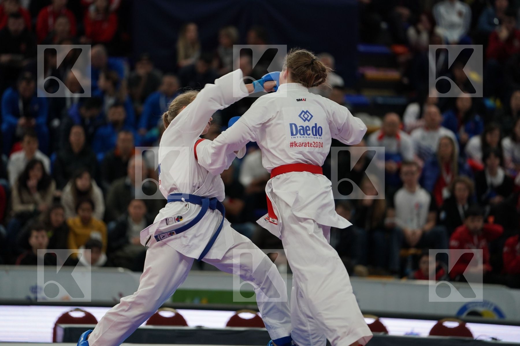 ALSTADSAETHER BETTINA (NORWAY) vs SUCHANKOVA INGRIDA (SLOVAKIA) in Junior Kumite Male -61 Kg - Bronze bout