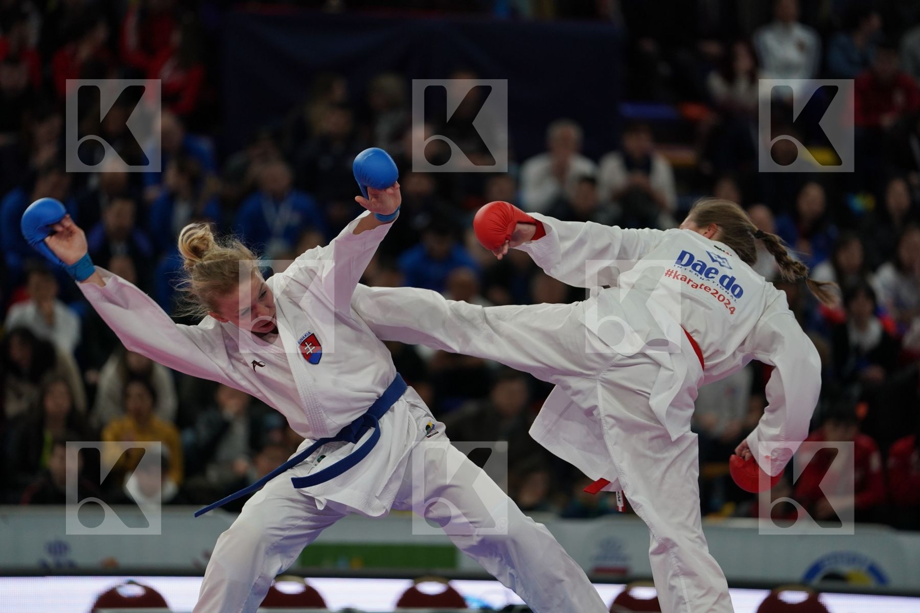 ALSTADSAETHER BETTINA (NORWAY) vs SUCHANKOVA INGRIDA (SLOVAKIA) in Junior Kumite Male -61 Kg - Bronze bout