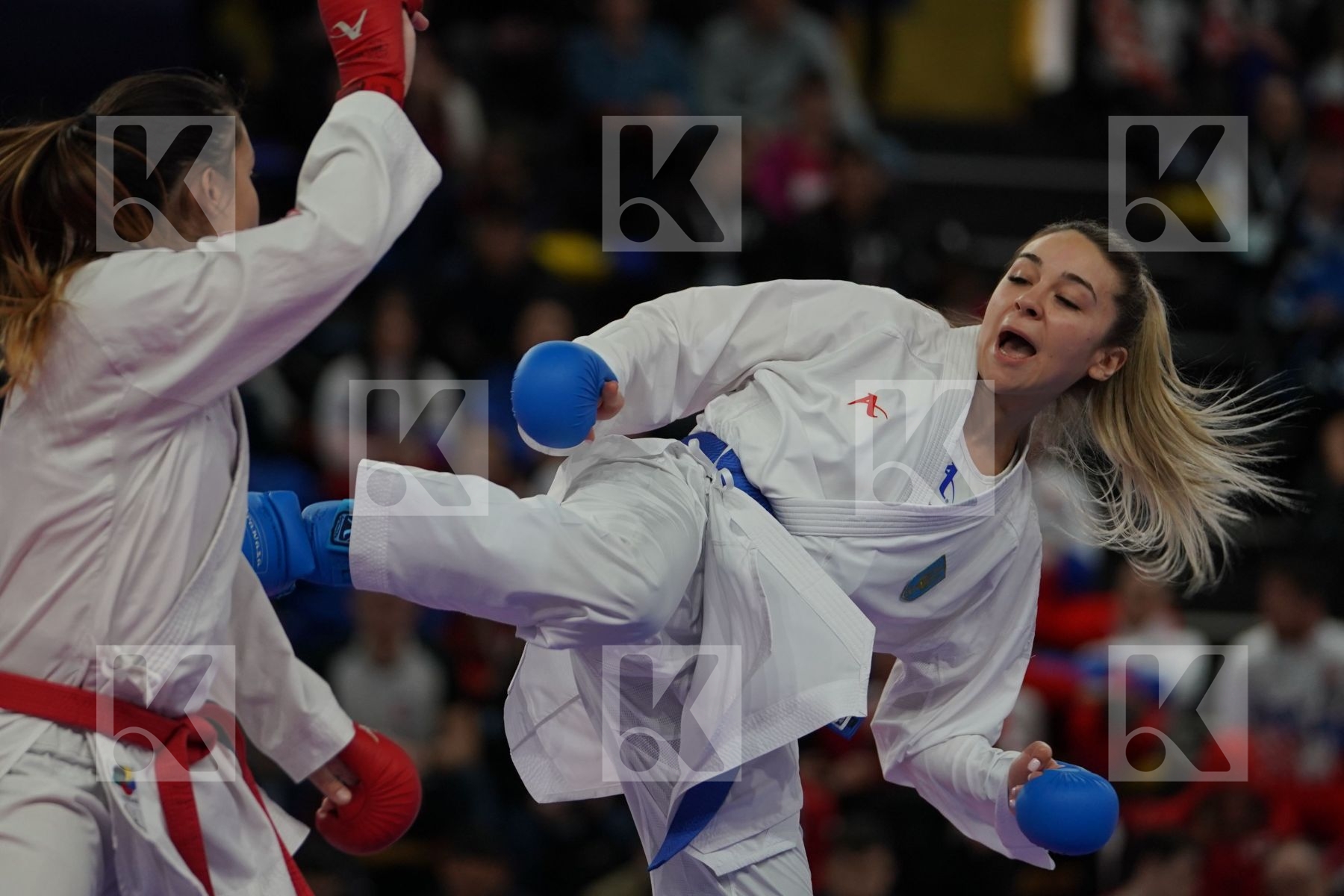 GORANOVA IVET (BULGARIA) vs TERLIUGA ANZHELIKA (UKRAINE) in Senior Kumite -55 Kg - Bronze bout