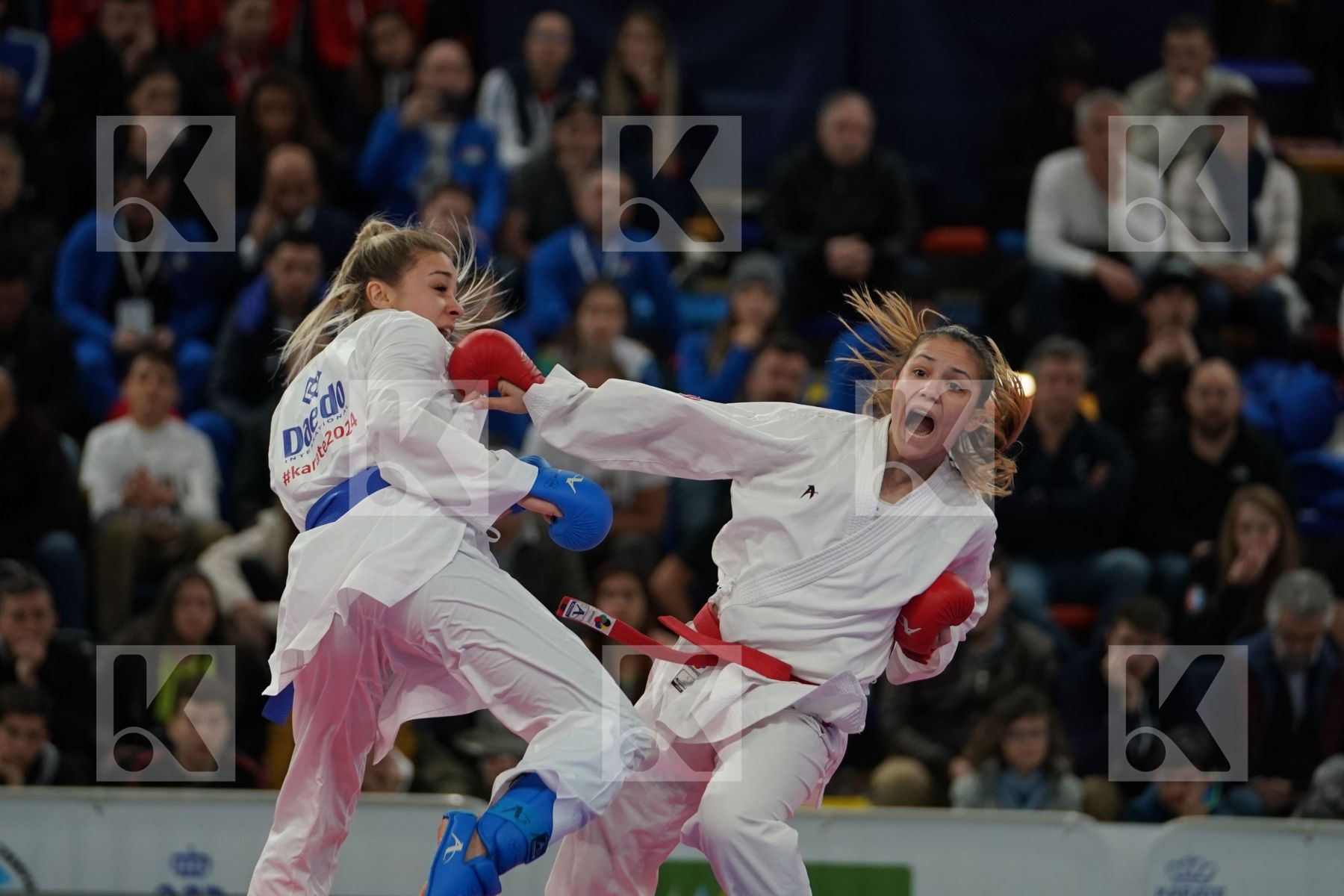 GORANOVA IVET (BULGARIA) vs TERLIUGA ANZHELIKA (UKRAINE) in Senior Kumite -55 Kg - Bronze bout