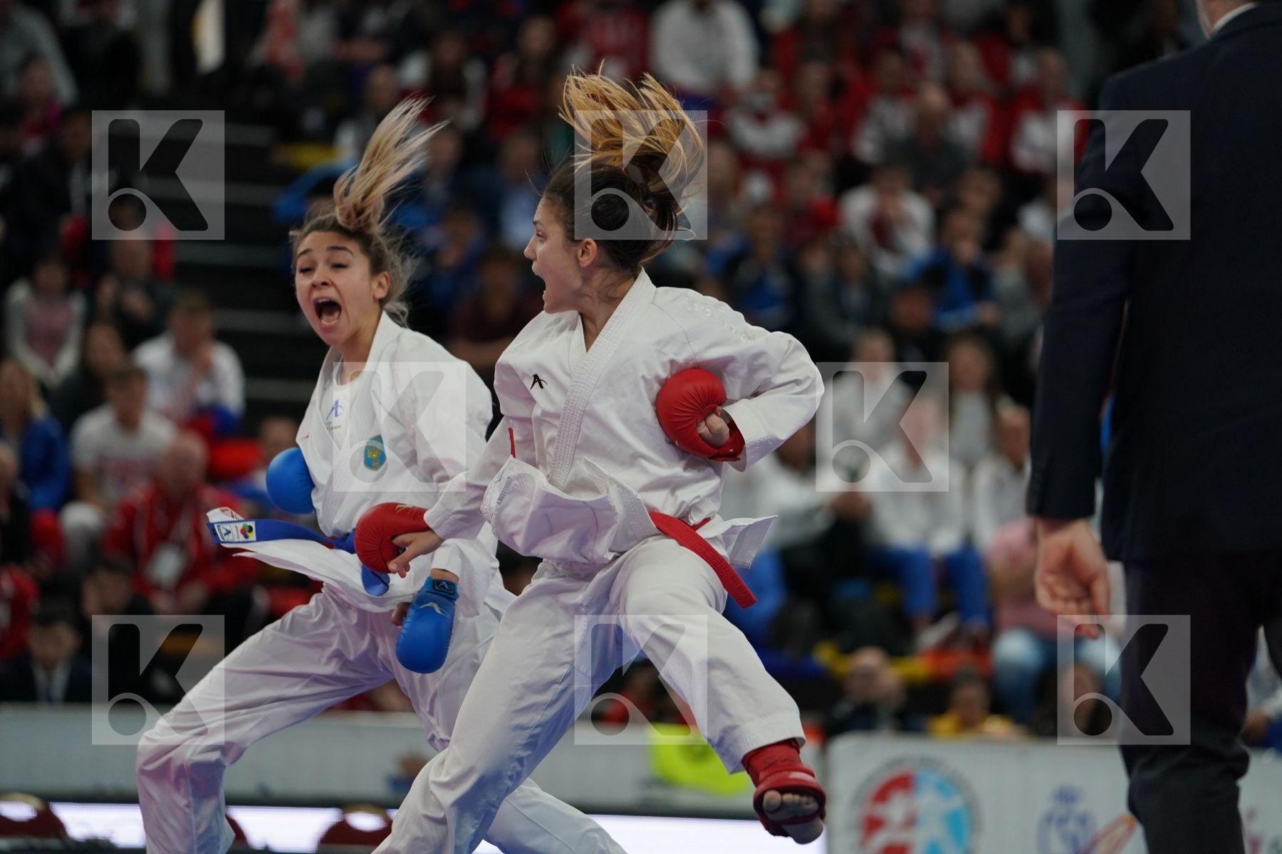 GORANOVA IVET (BULGARIA) vs TERLIUGA ANZHELIKA (UKRAINE) in Senior Kumite -55 Kg - Bronze bout