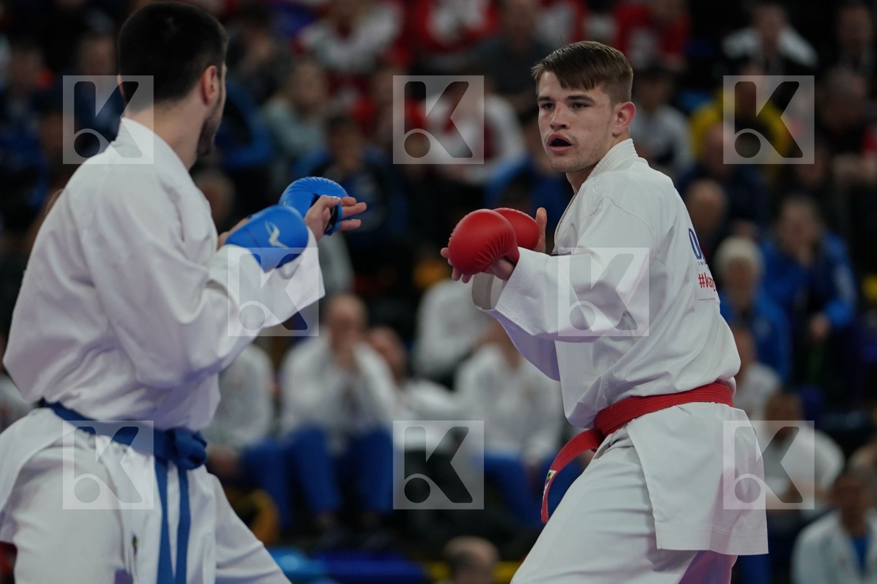KELLAWAY JOE (ENGLAND) vs ELTEMUR ERMAN (TURKEY) in Senior Kumite -75 Kg - Bronze bout