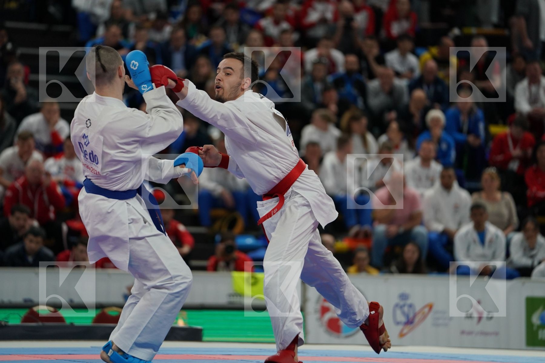 SULJIC JUSUF (BOSNIA AND HERZEGOVIA) vs HORUNA STANISLAV (UKRAINE) in Senior Kumite -75 Kg - Bronze bout