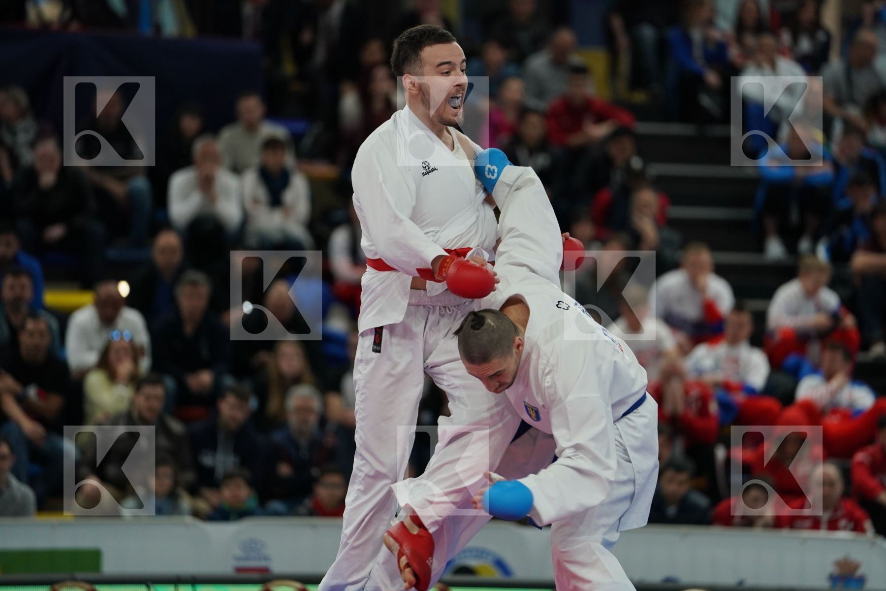 SULJIC JUSUF (BOSNIA AND HERZEGOVIA) vs HORUNA STANISLAV (UKRAINE) in Senior Kumite -75 Kg - Bronze bout