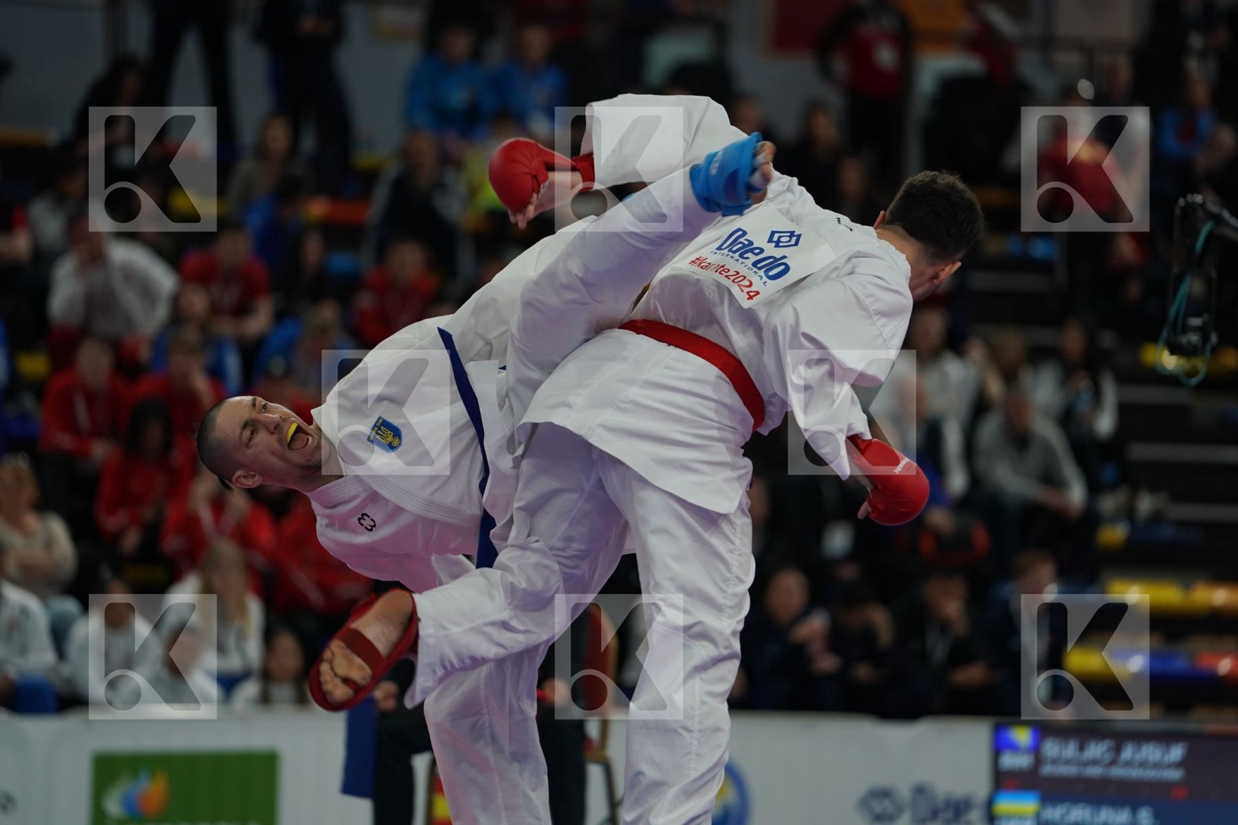 SULJIC JUSUF (BOSNIA AND HERZEGOVIA) vs HORUNA STANISLAV (UKRAINE) in Senior Kumite -75 Kg - Bronze bout