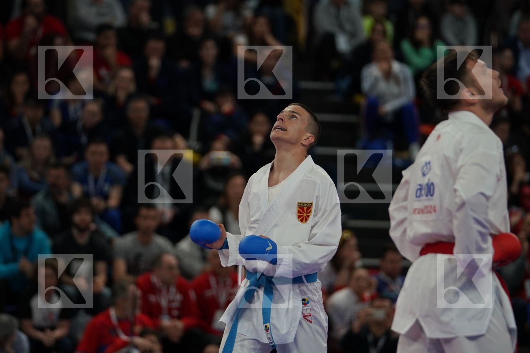 GOGOLOSI BOGDAN MARIAN FLORIN (ROUMANIA) vs PAVLOV EMIL (MACEDONIA) in Senior Kumite -60 Kg - Bronze bout