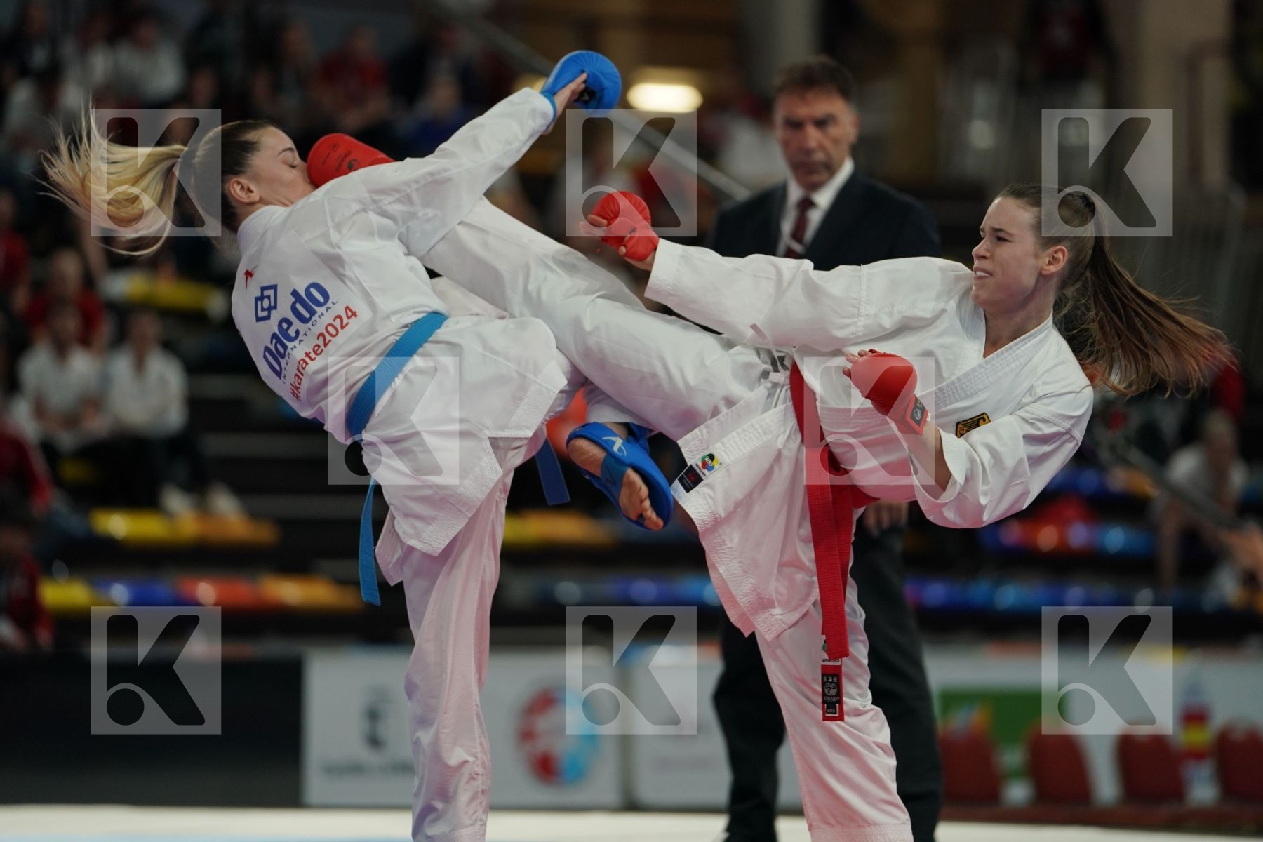 HUBRICH SHARA (GERMANY) vs OZCELIK ARAPOGLU SERAP (TURKEY) in Senior Kumite -50 Kg - Bronze bout