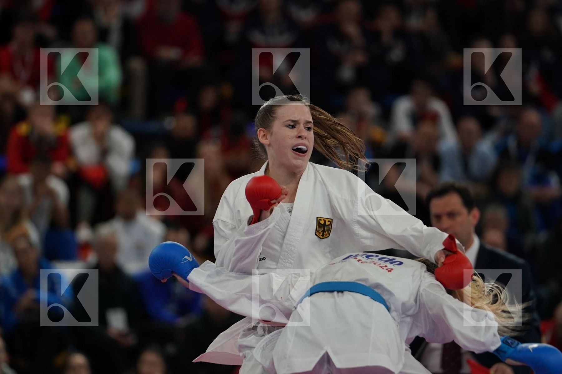 HUBRICH SHARA (GERMANY) vs OZCELIK ARAPOGLU SERAP (TURKEY) in Senior Kumite -50 Kg - Bronze bout