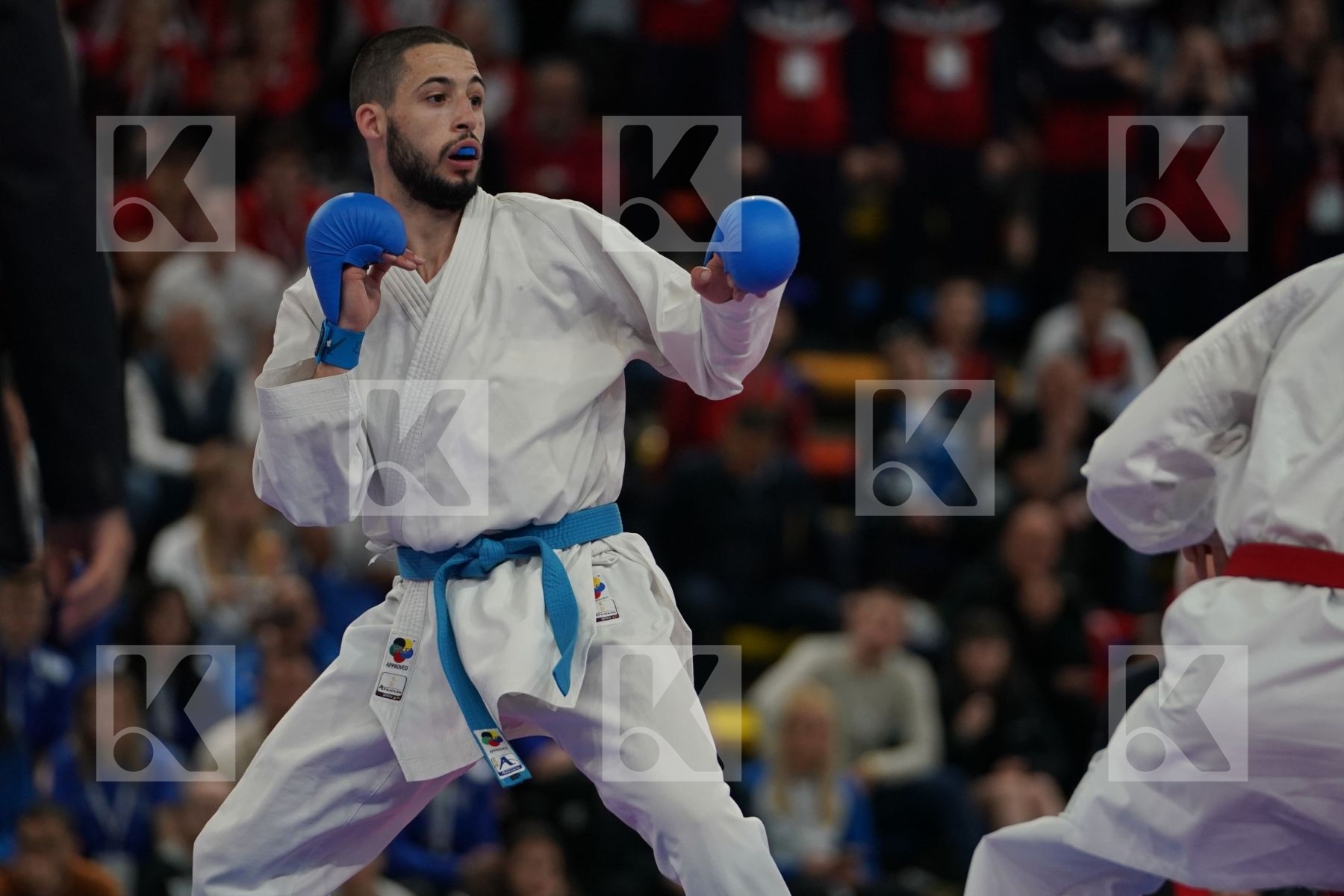 TADISSI YVES MARTIAL (HUNGARIA) vs JOKSIC STEFAN (SERBIA) in Senior Kumite -67 Kg - Bronze bout