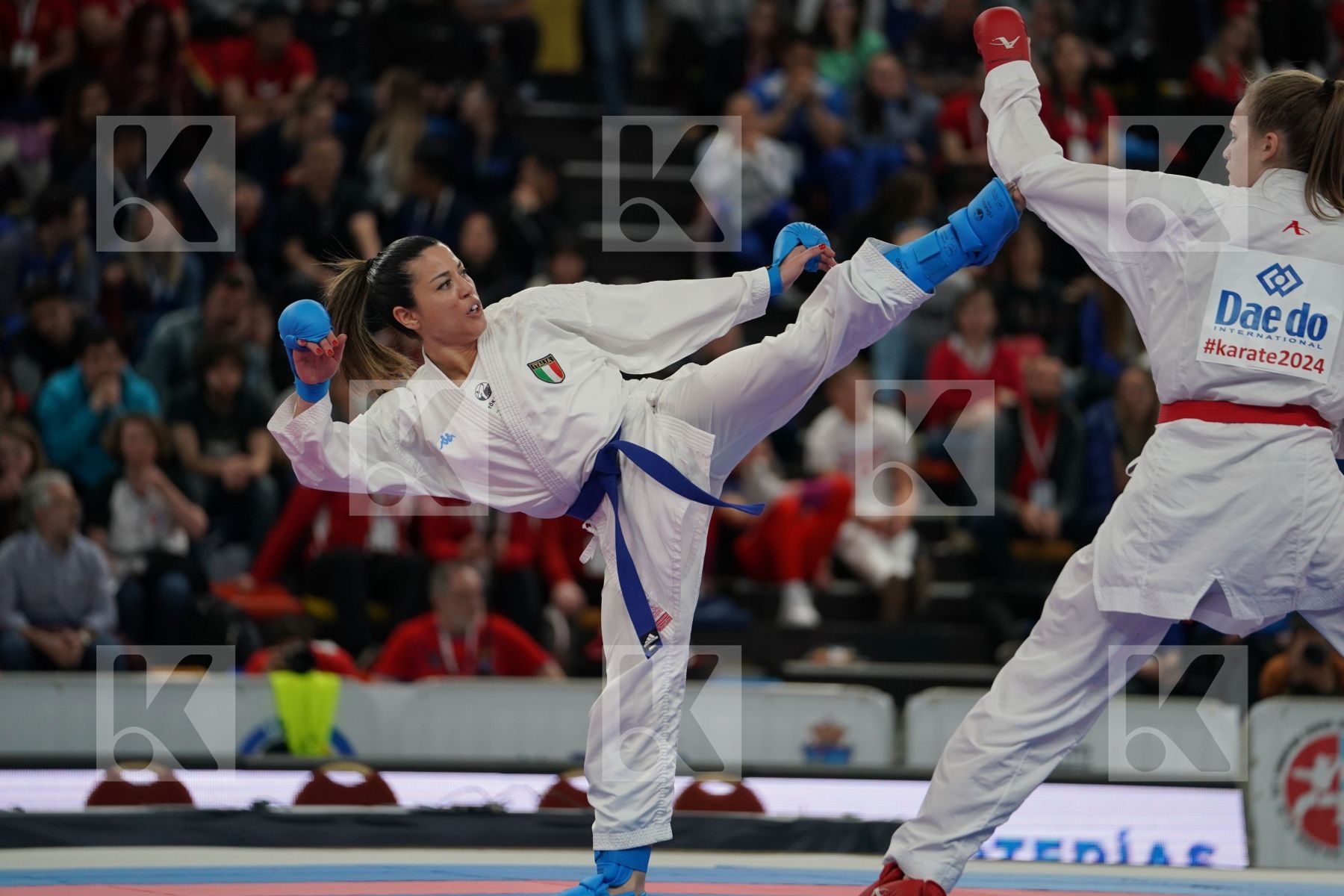 CROATIA vs ITALY in Senior Team Female Kumite - Bronze bout