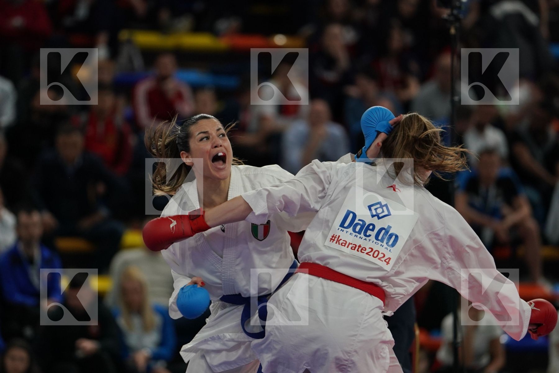 CROATIA vs ITALY in Senior Team Female Kumite - Bronze bout