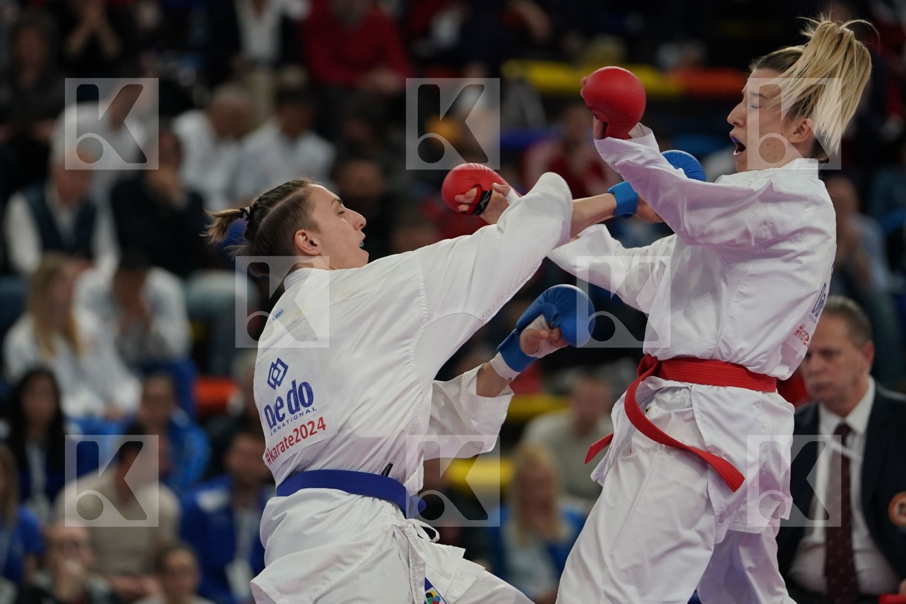 CROATIA vs ITALY in Senior Team Female Kumite - Bronze bout