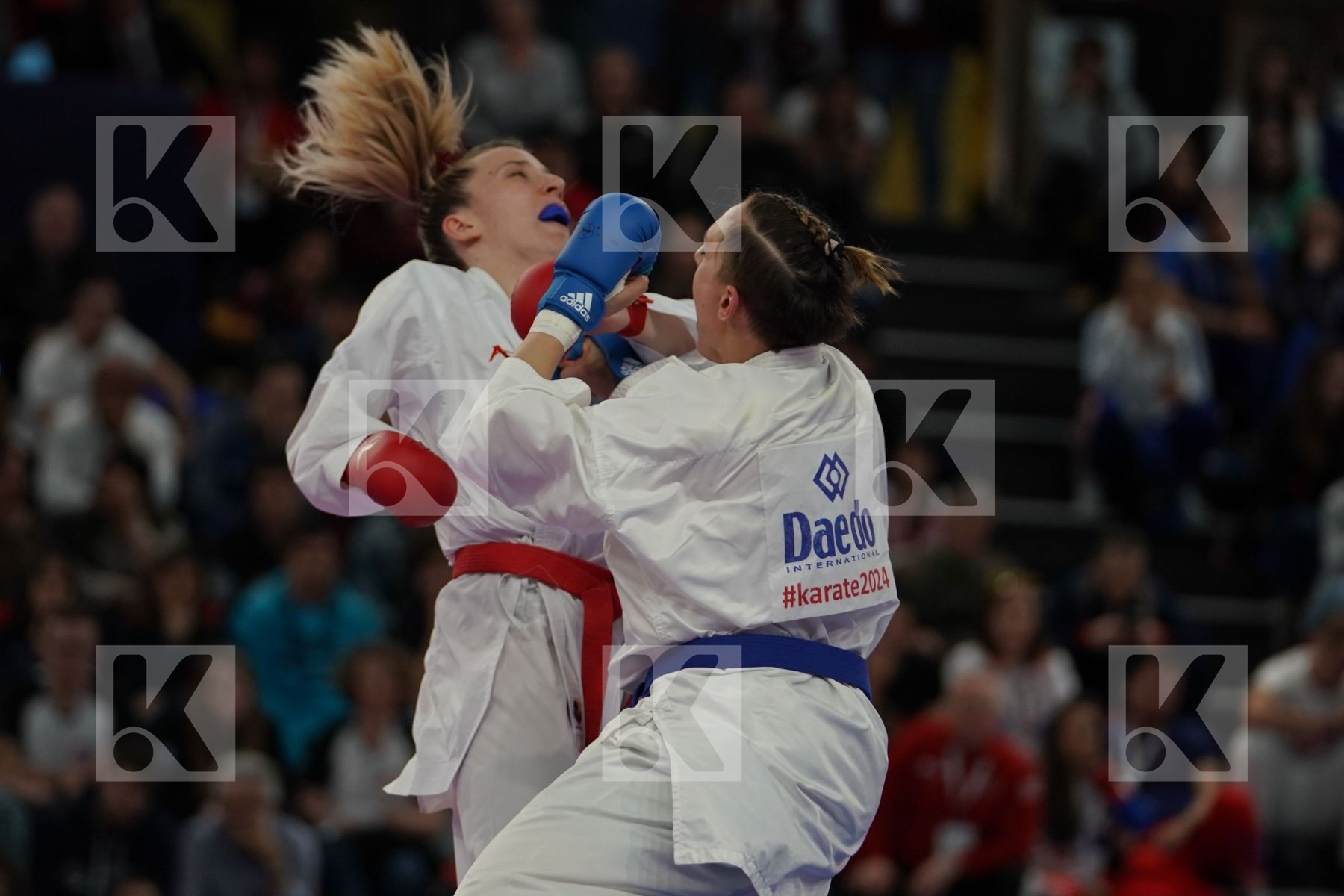 CROATIA vs ITALY in Senior Team Female Kumite - Bronze bout