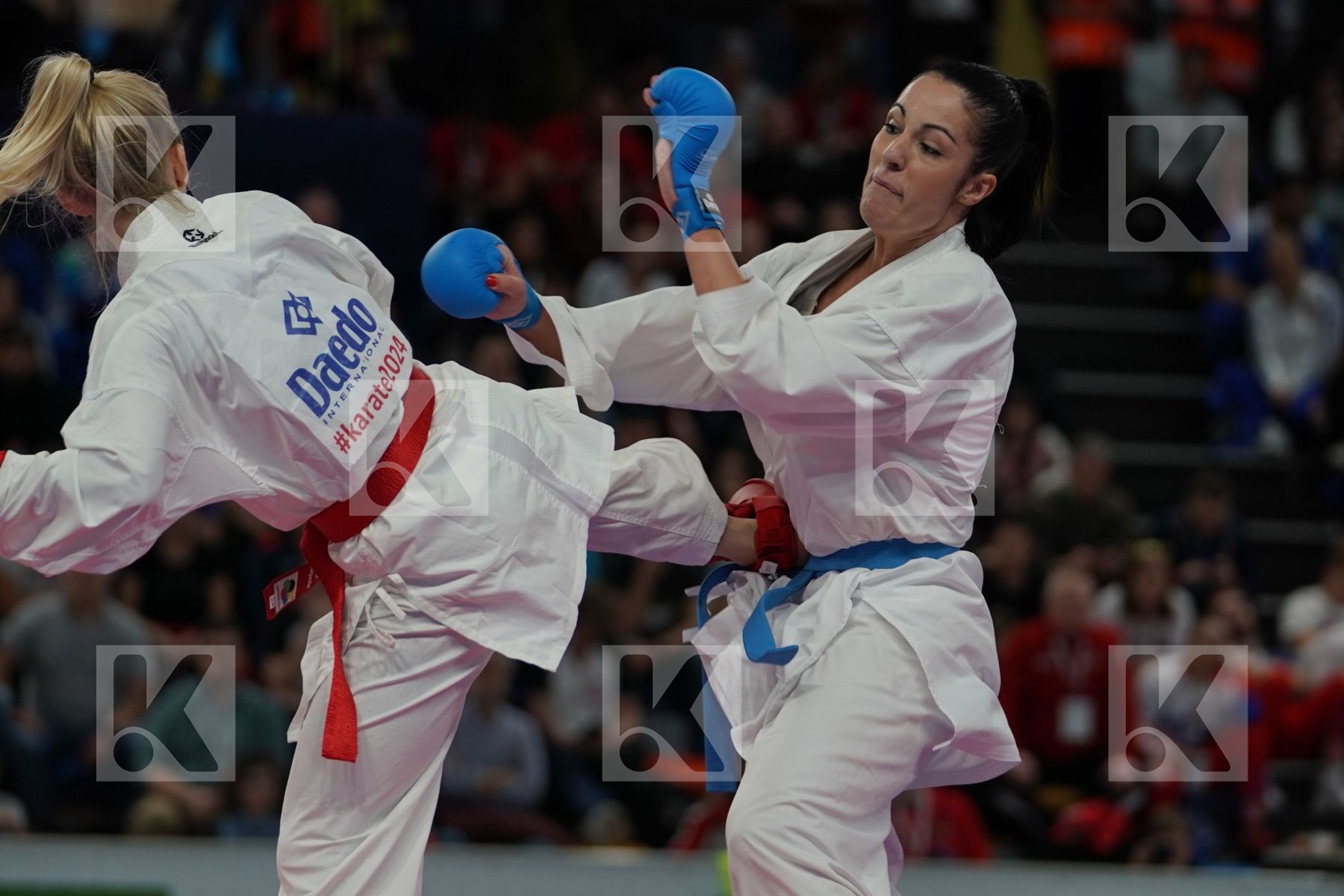 GERMANY vs ITALY in Senior Team Female Kumite - Bronze bout
