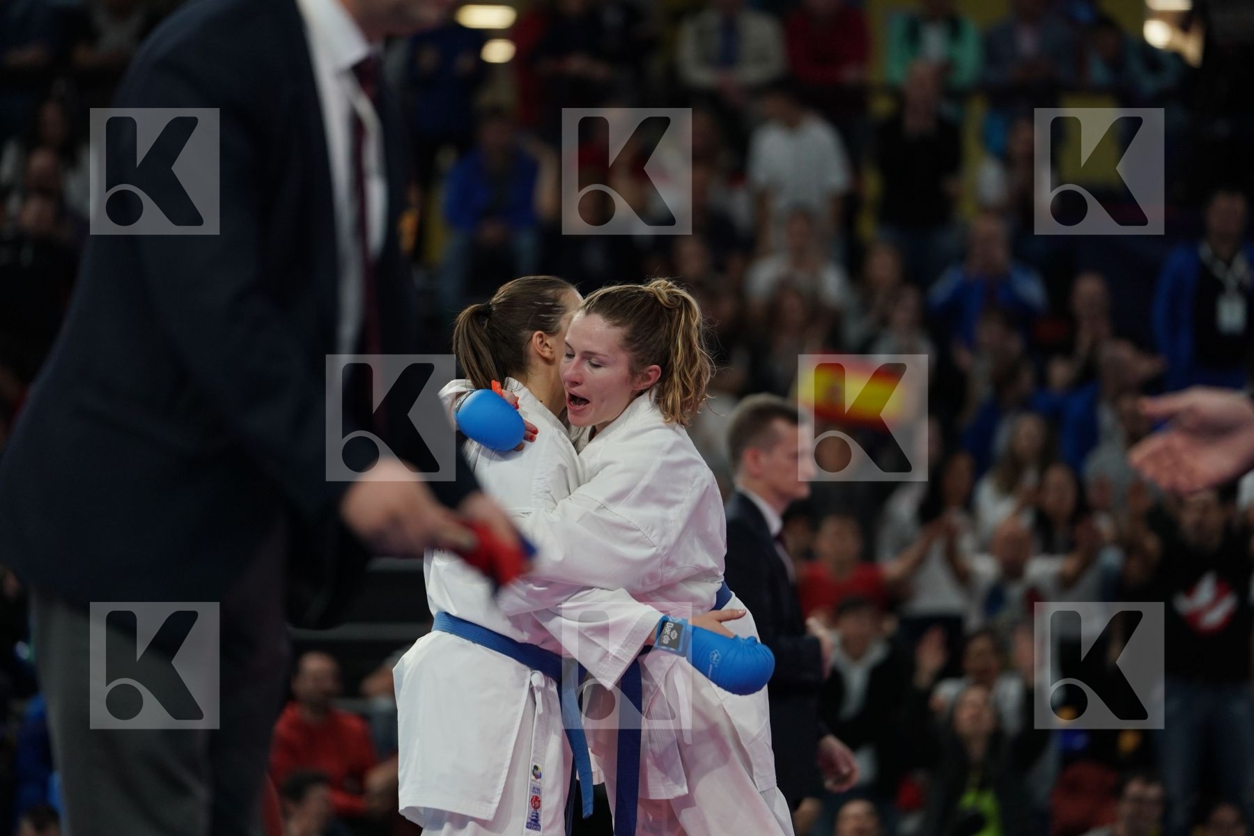 GERMANY vs ITALY in Senior Team Female Kumite - Bronze bout