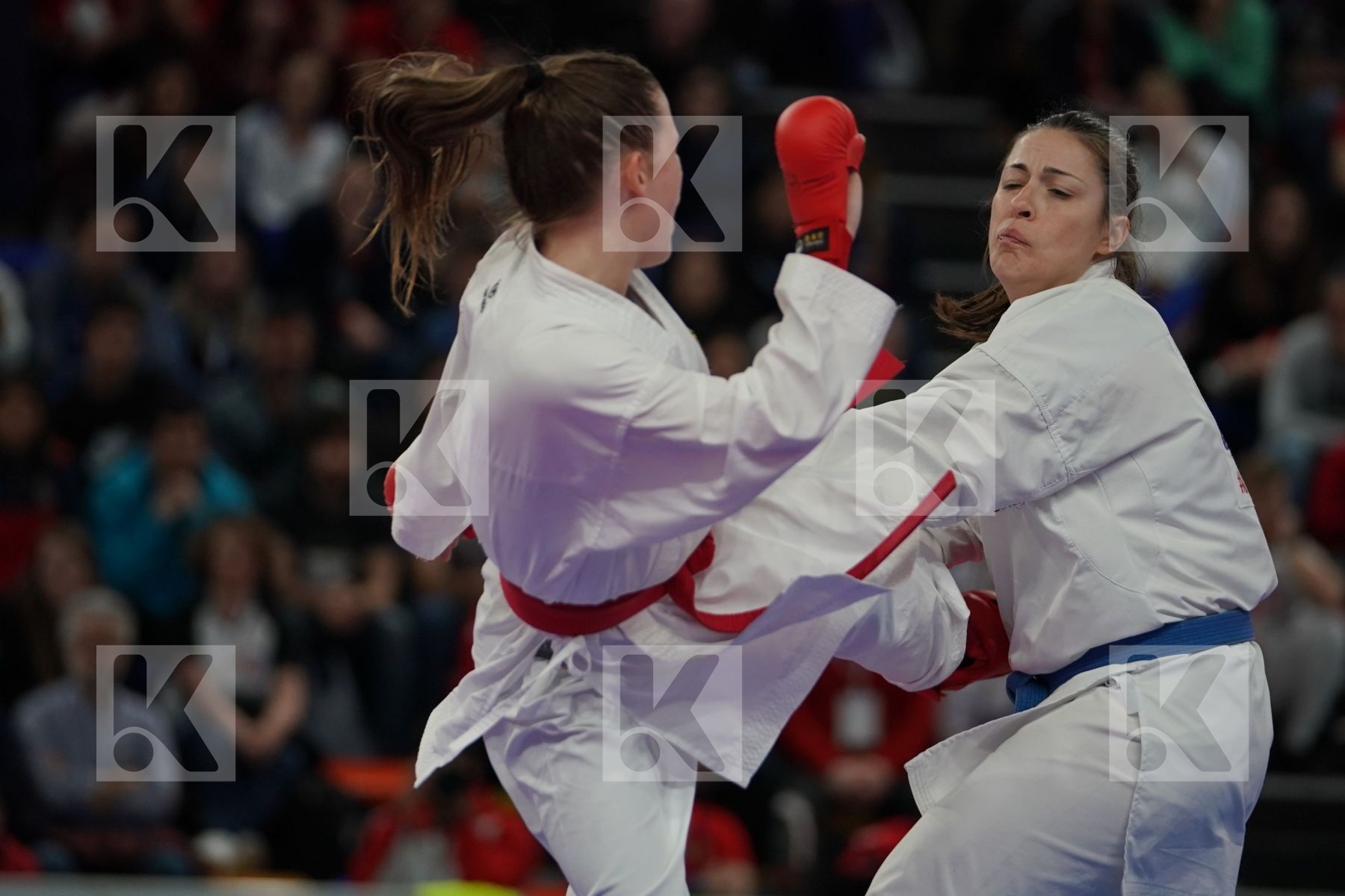 GERMANY vs ITALY in Senior Team Female Kumite - Bronze bout