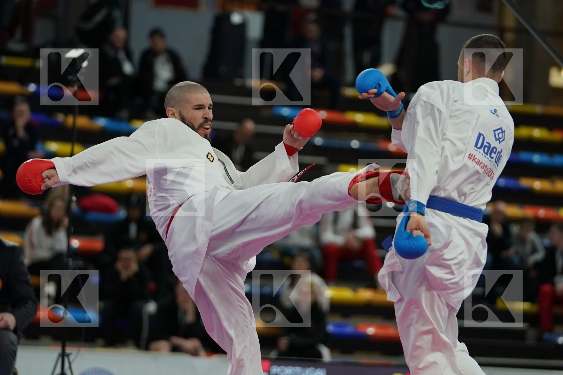 PORTUGAL vs SPAIN in Senior Team Male Kumite - Bronze bout