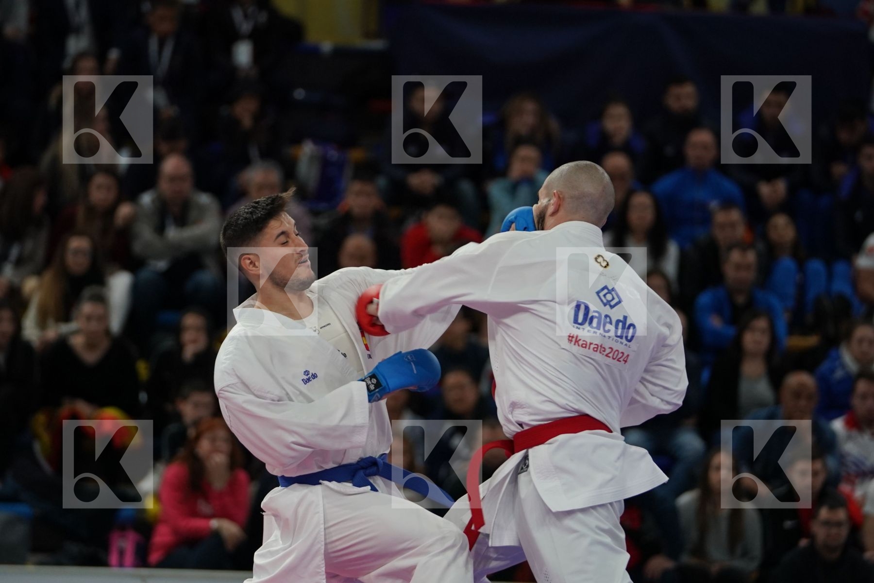 PORTUGAL vs SPAIN in Senior Team Male Kumite - Bronze bout