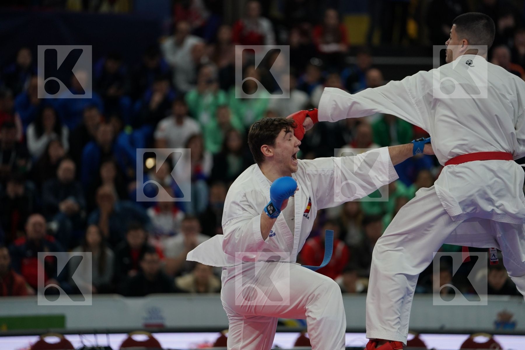 PORTUGAL vs SPAIN in Senior Team Male Kumite - Bronze bout