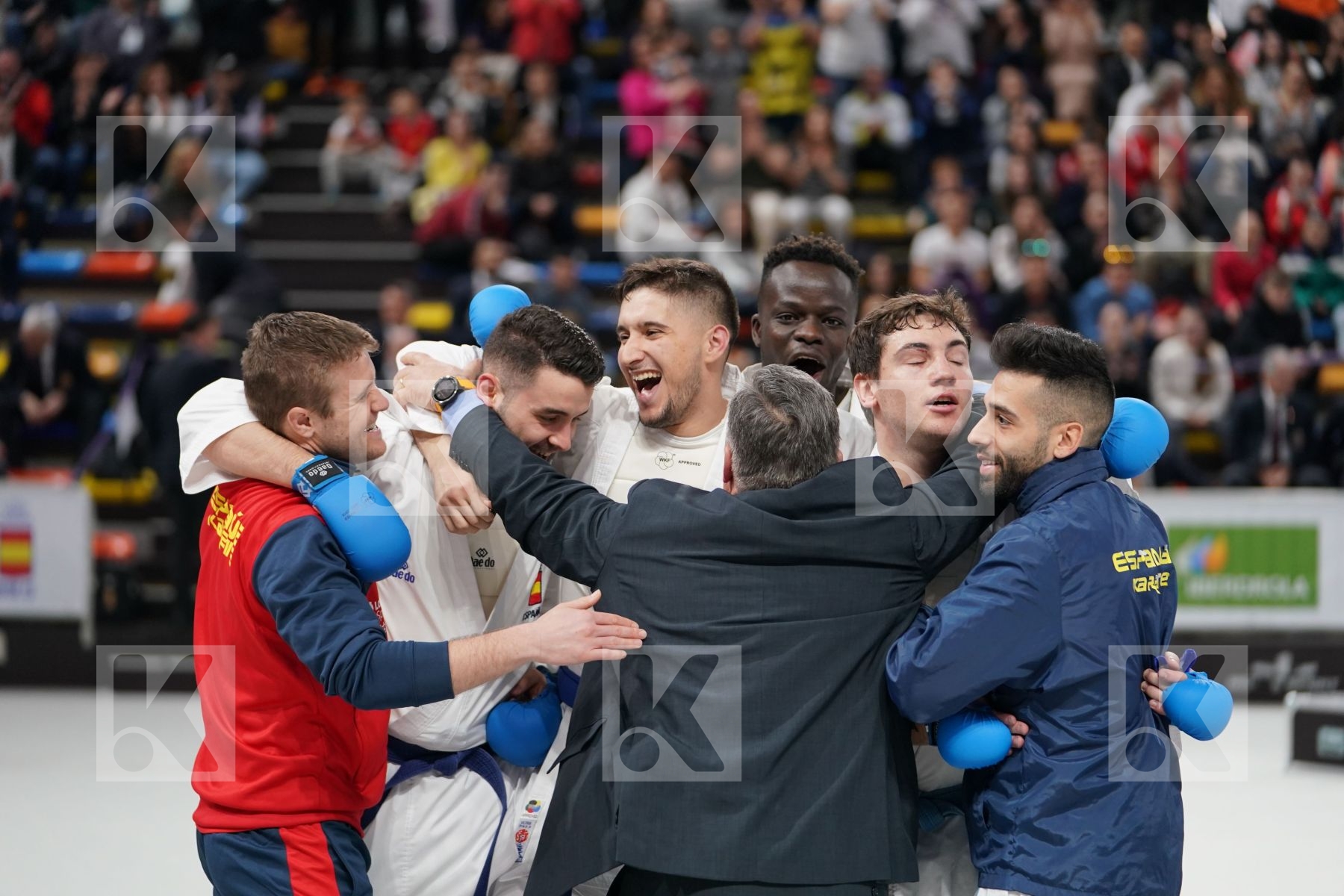 PORTUGAL vs SPAIN in Senior Team Male Kumite - Bronze bout