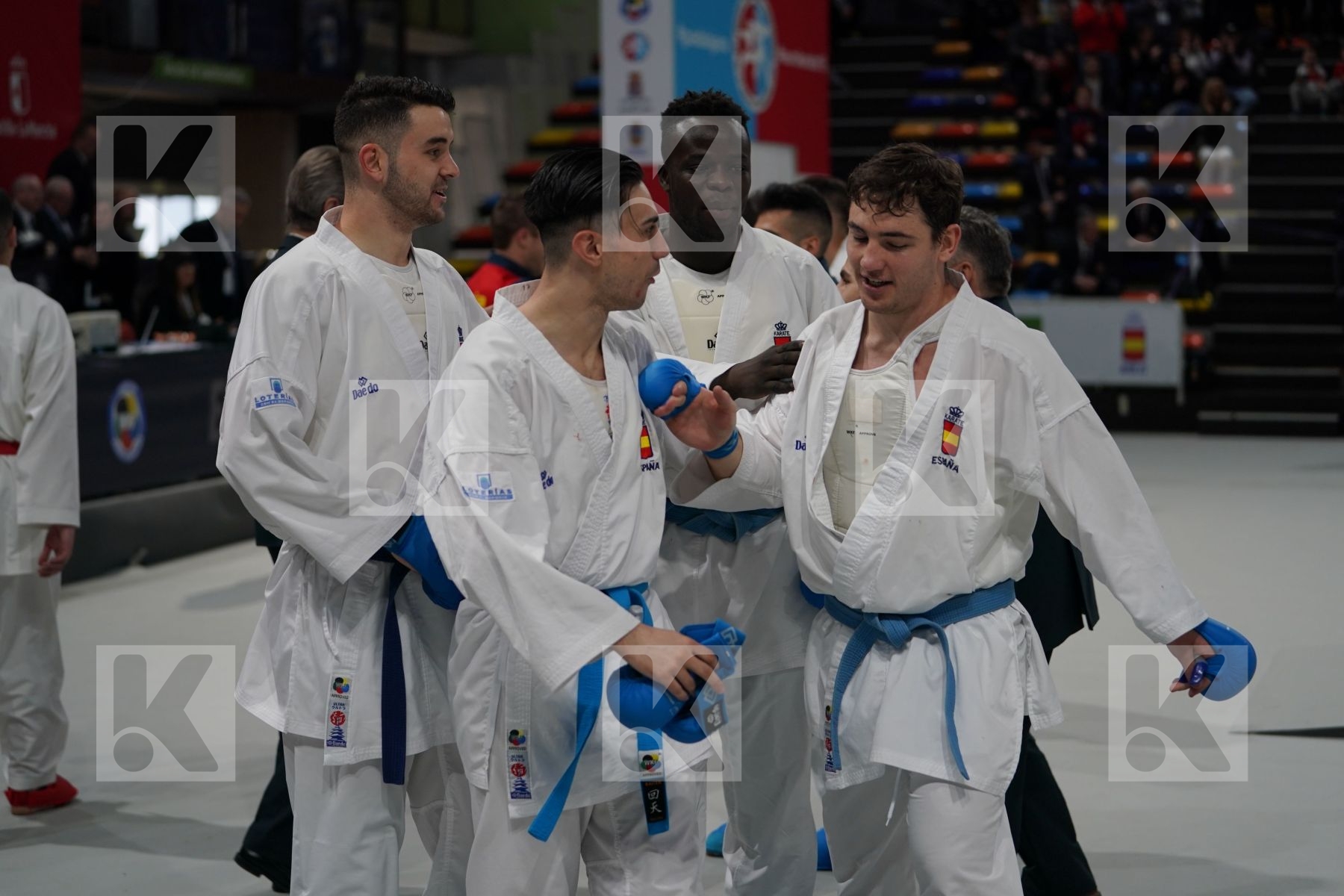 PORTUGAL vs SPAIN in Senior Team Male Kumite - Bronze bout