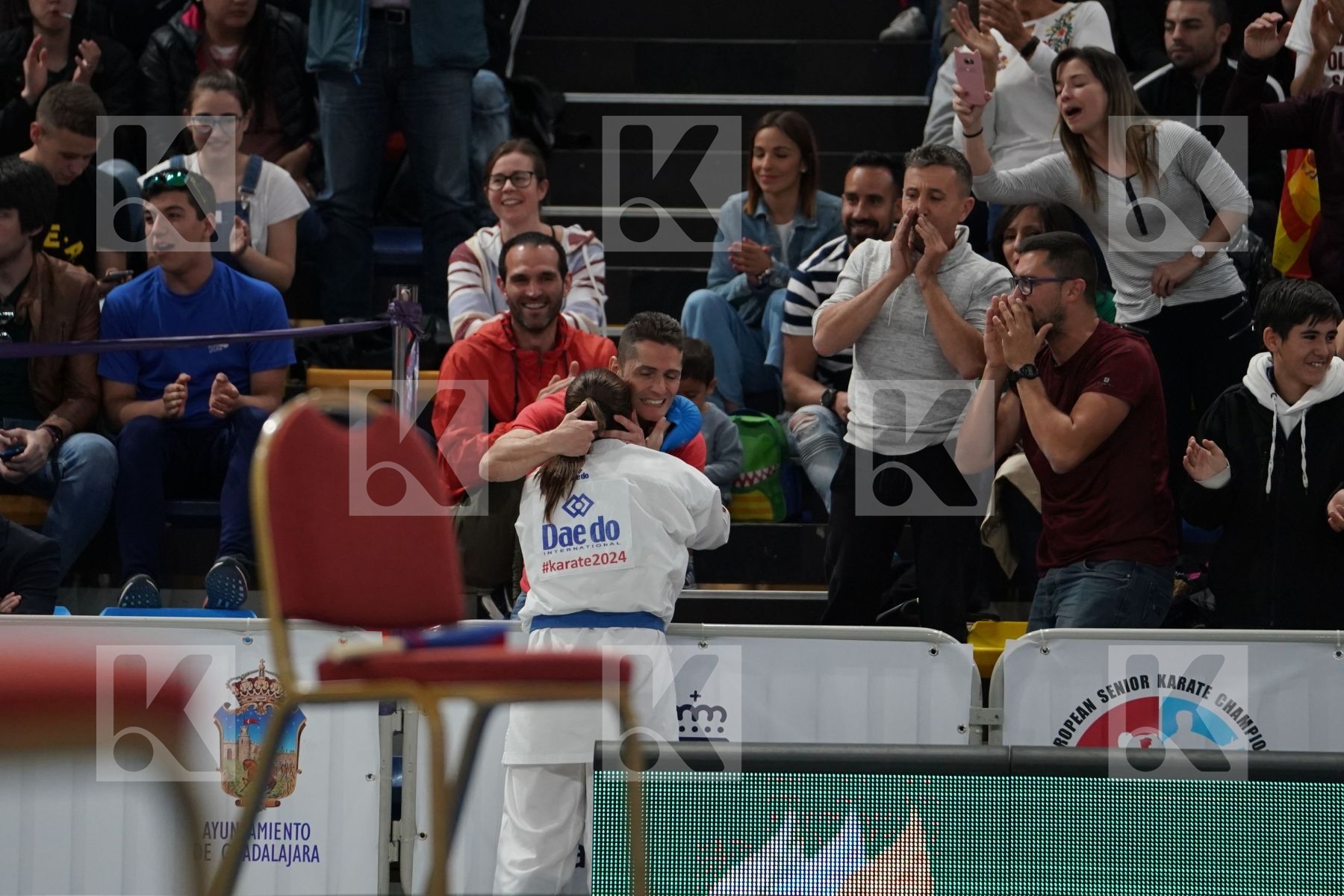 CHATZILIADOU ELENI (GREECE) vs PALACIO GONZALEZ LAURA (SPAIN) in Senior Kumite 68+ Kg - Final bout