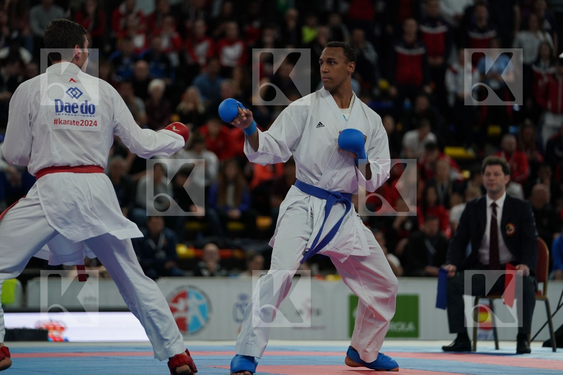 BITEVIC SLOBODAN (SERBIA) vs HORNE JONATHAN (GERMANY) in Senior Kumite 84+ Kg - Final bout