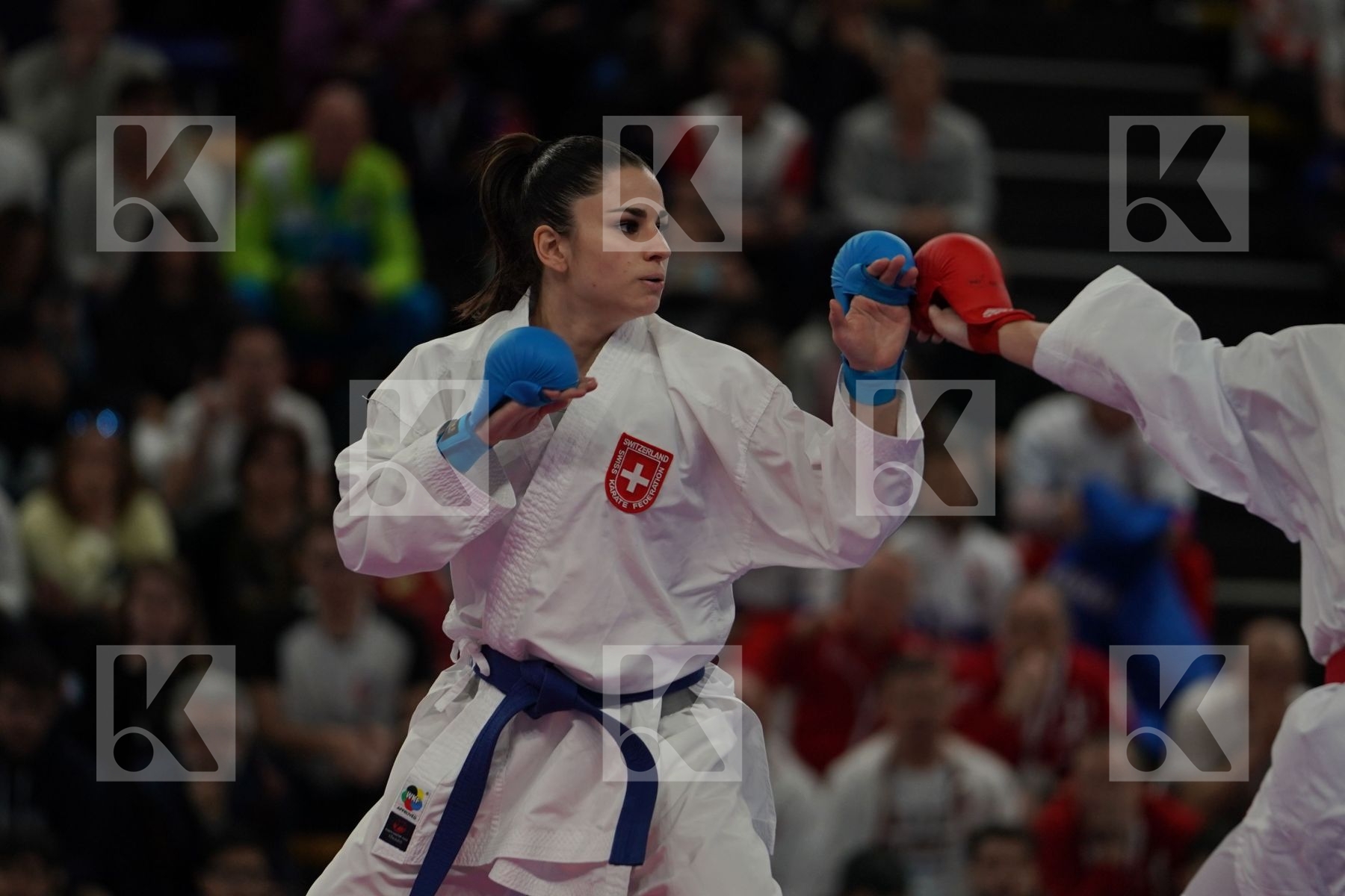 AGIER ALIZEE (FRANCE) vs QUIRICI ELENA (SWITZERLAND) in Senior Kumite -68 Kg - Final bout