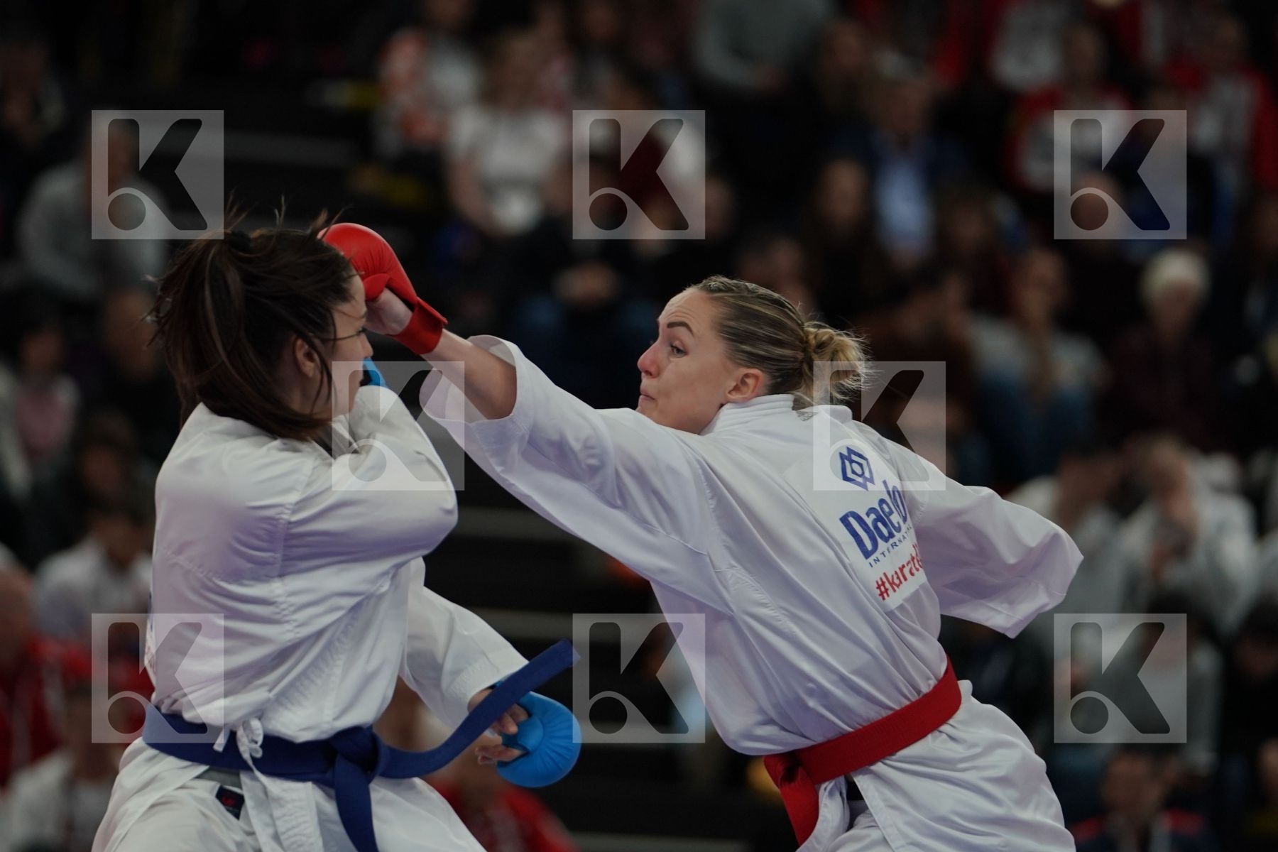 AGIER ALIZEE (FRANCE) vs QUIRICI ELENA (SWITZERLAND) in Senior Kumite -68 Kg - Final bout
