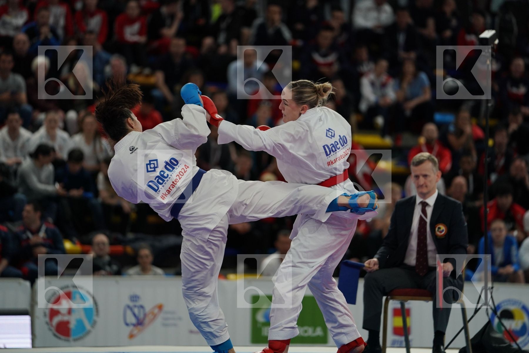 AGIER ALIZEE (FRANCE) vs QUIRICI ELENA (SWITZERLAND) in Senior Kumite -68 Kg - Final bout