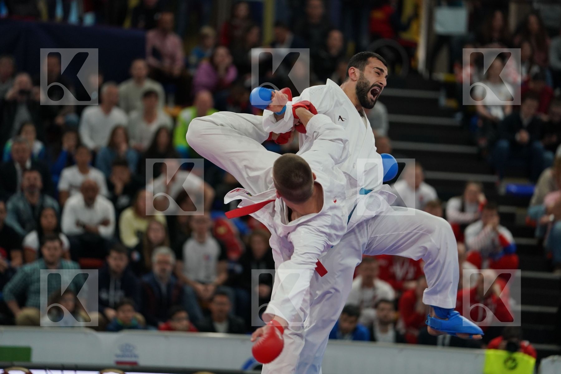ISAKAU ANTON (BELARUS) vs AKTAS UGUR (TURKEY) in Senior Kumite -84 Kg - Final bout