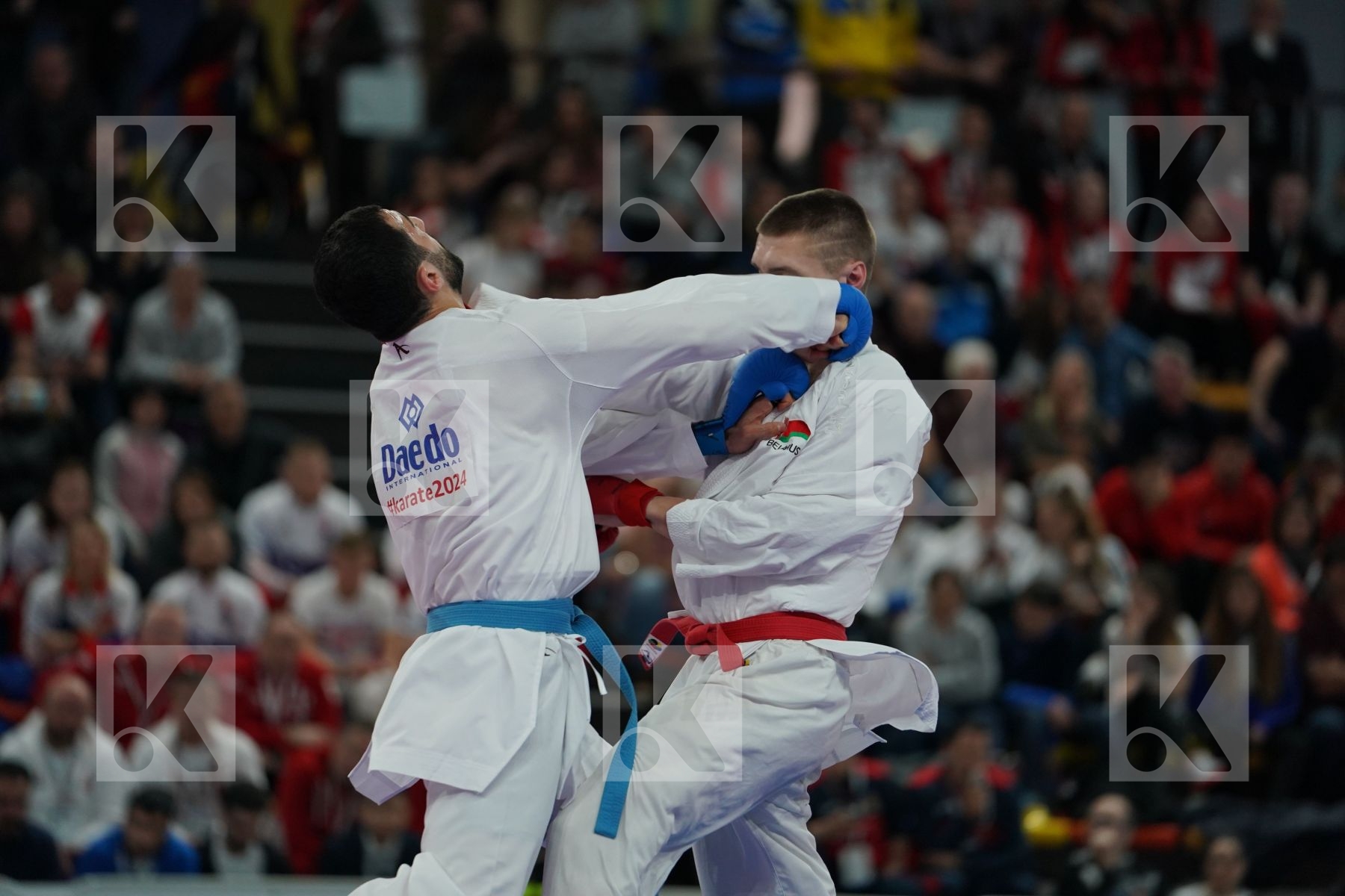 ISAKAU ANTON (BELARUS) vs AKTAS UGUR (TURKEY) in Senior Kumite -84 Kg - Final bout