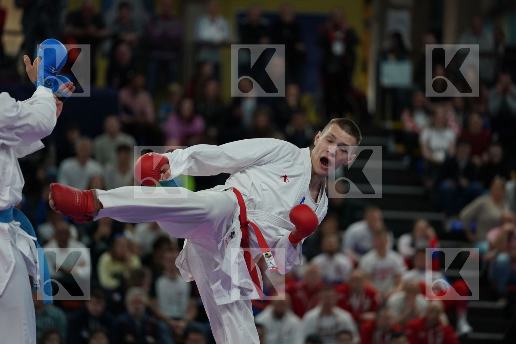 ISAKAU ANTON (BELARUS) vs AKTAS UGUR (TURKEY) in Senior Kumite -84 Kg - Final bout