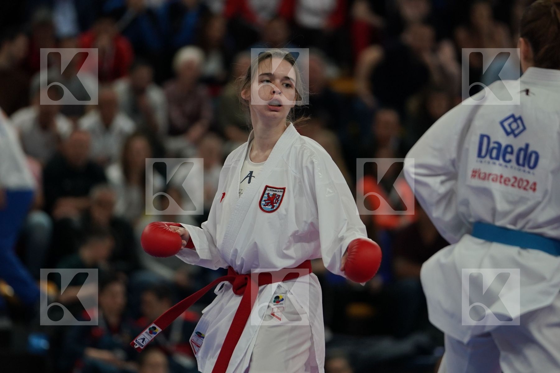 WARLING JENNIFER (LUXEMBOURG) vs YAKAN TUBA (TURKEY) in Senior Kumite -55 Kg - Final bout