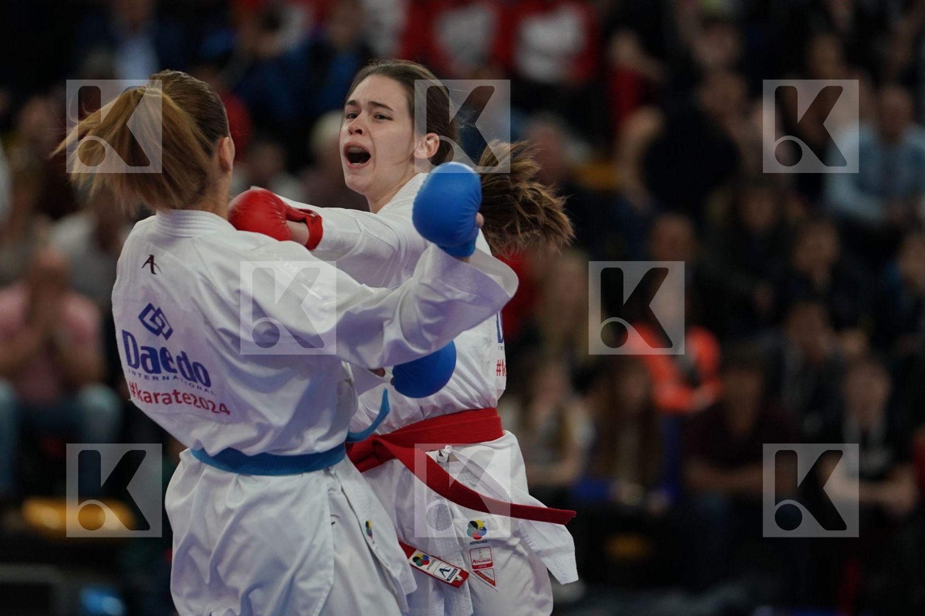 WARLING JENNIFER (LUXEMBOURG) vs YAKAN TUBA (TURKEY) in Senior Kumite -55 Kg - Final bout