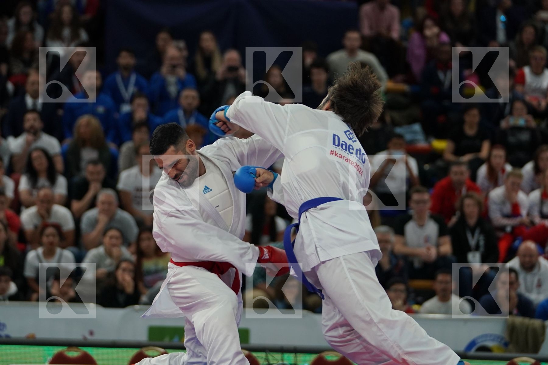 BUSA LUIGI (ITALY) vs AGHAYEV RAFAEL (AZERBAIJAN) in Senior Kumite -75 Kg - Final bout