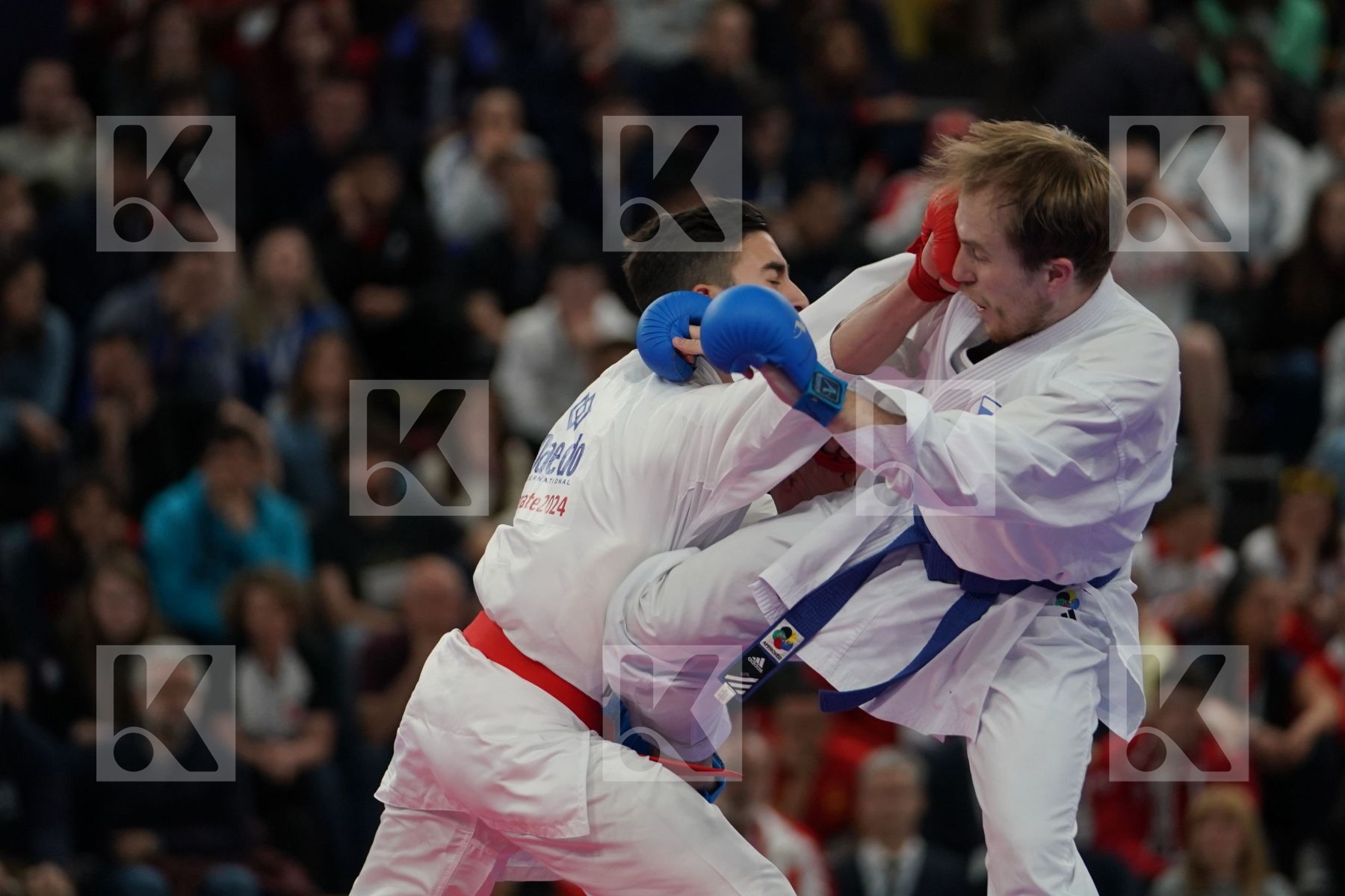 CRESCENZO ANGELO (ITALY) vs PLAKHUTIN EVGENY (RUSSIA) in Senior Kumite -60 Kg - Final bout
