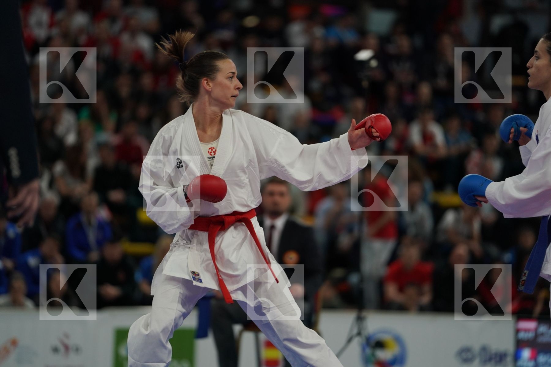 PLANK BETTINA (AUSTRIA) vs BOUDERBANE SOPHIA (FRANCE) in Senior Kumite -50 Kg - Final bout