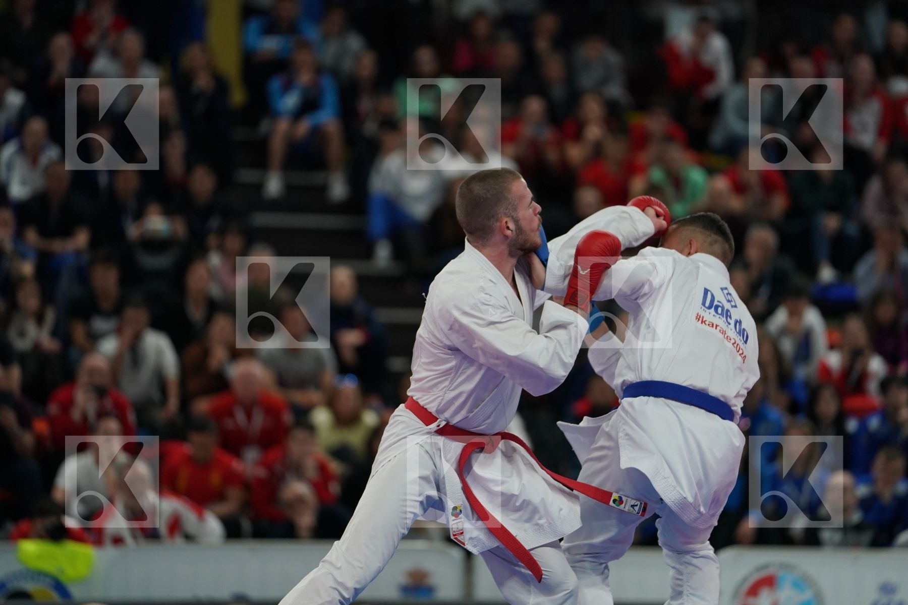 HODZIC MARIO (MONTENEGRO) vs DACOSTA STEVEN (FRANCE) in Senior Kumite -67 Kg - Final bout
