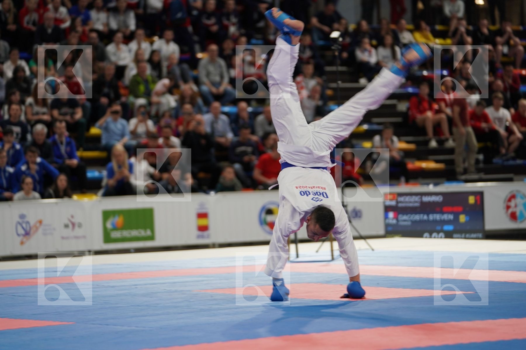 HODZIC MARIO (MONTENEGRO) vs DACOSTA STEVEN (FRANCE) in Senior Kumite -67 Kg - Final bout