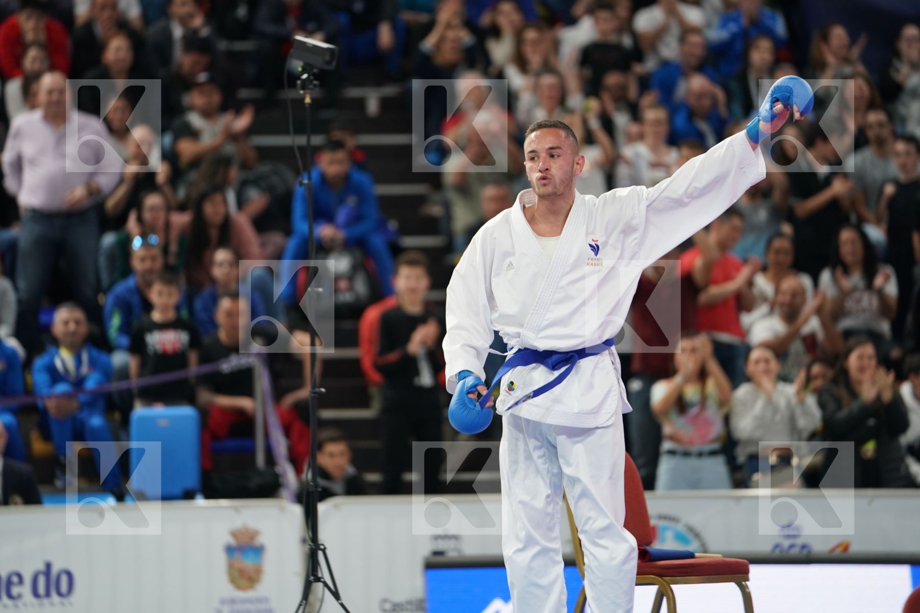 HODZIC MARIO (MONTENEGRO) vs DACOSTA STEVEN (FRANCE) in Senior Kumite -67 Kg - Final bout