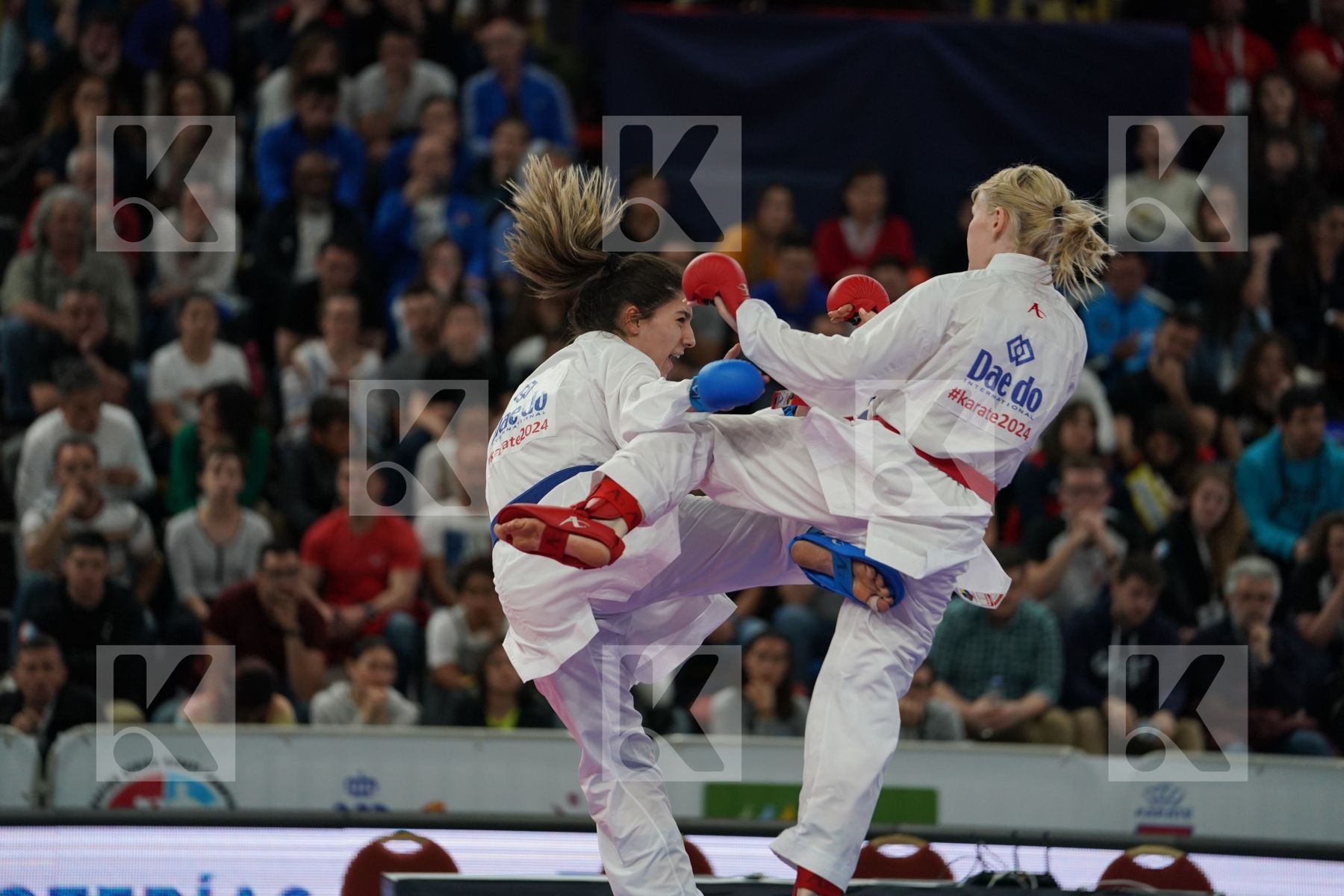 UKRAINE vs TURKEY in Senior Team Female Kumite - Final bout